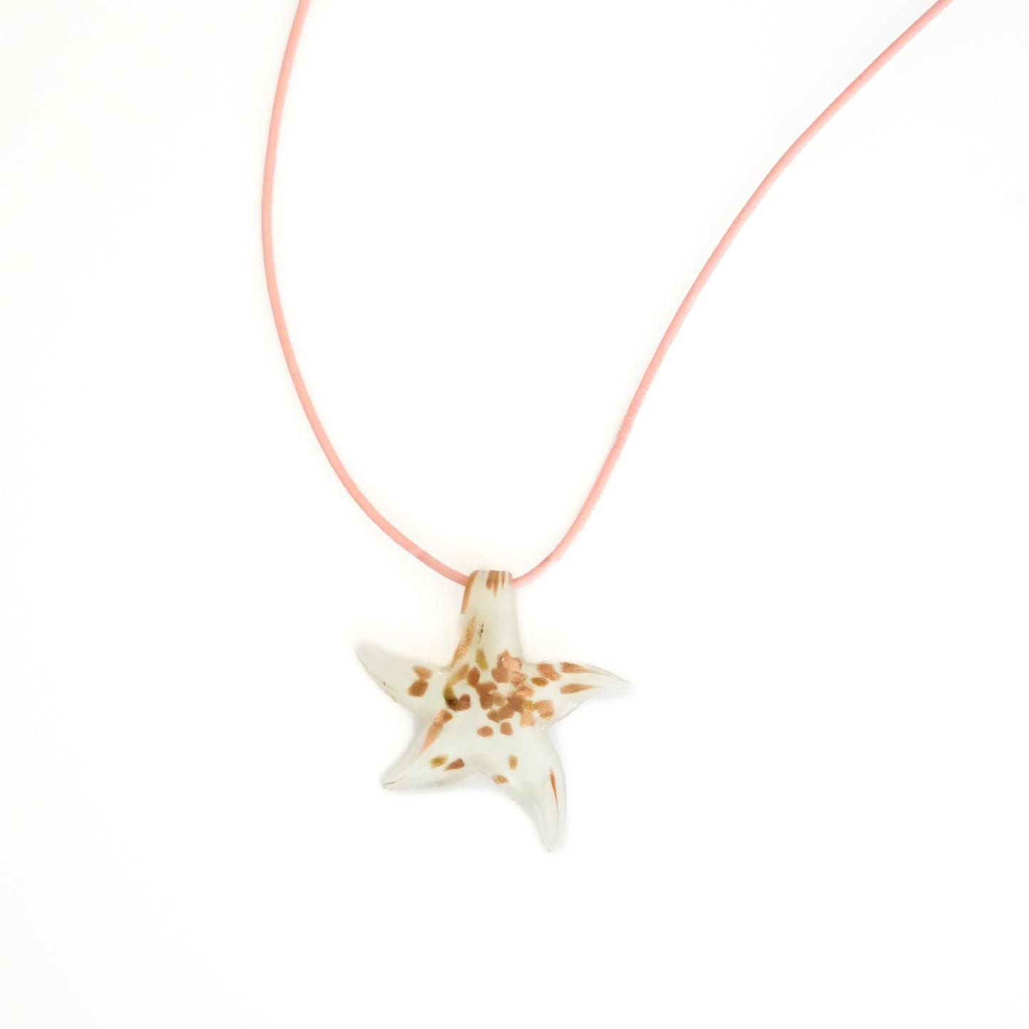 White Starfish Necklace