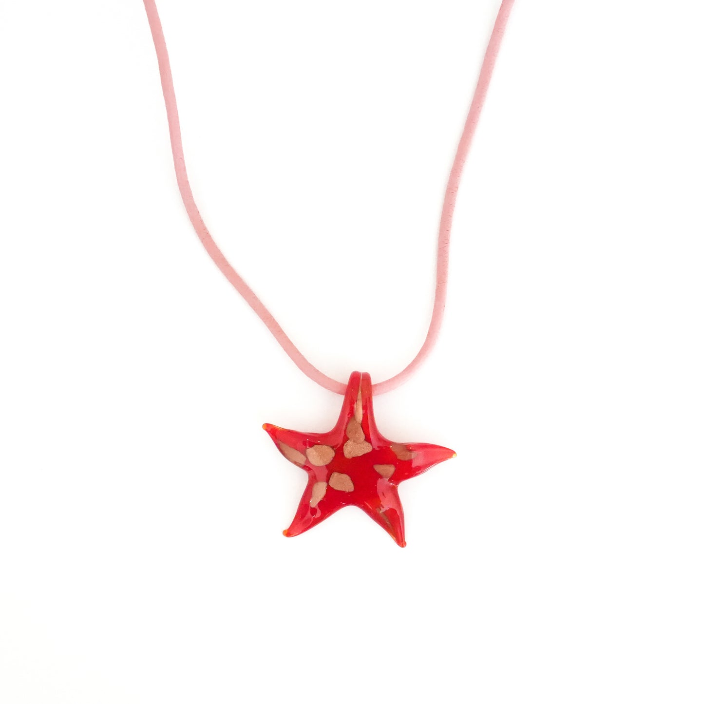 Red Starfish Necklace
