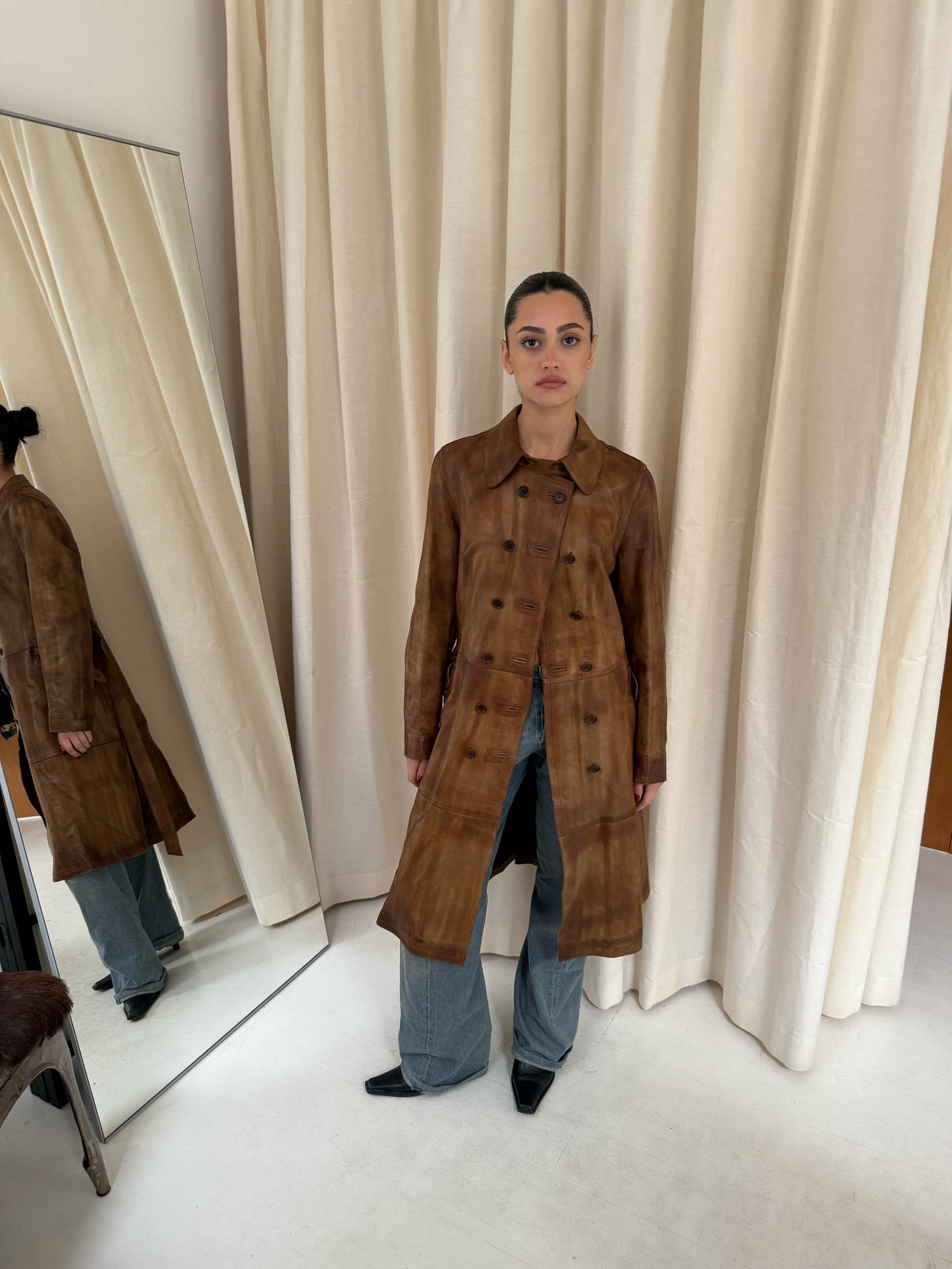Leather Trenchcoat