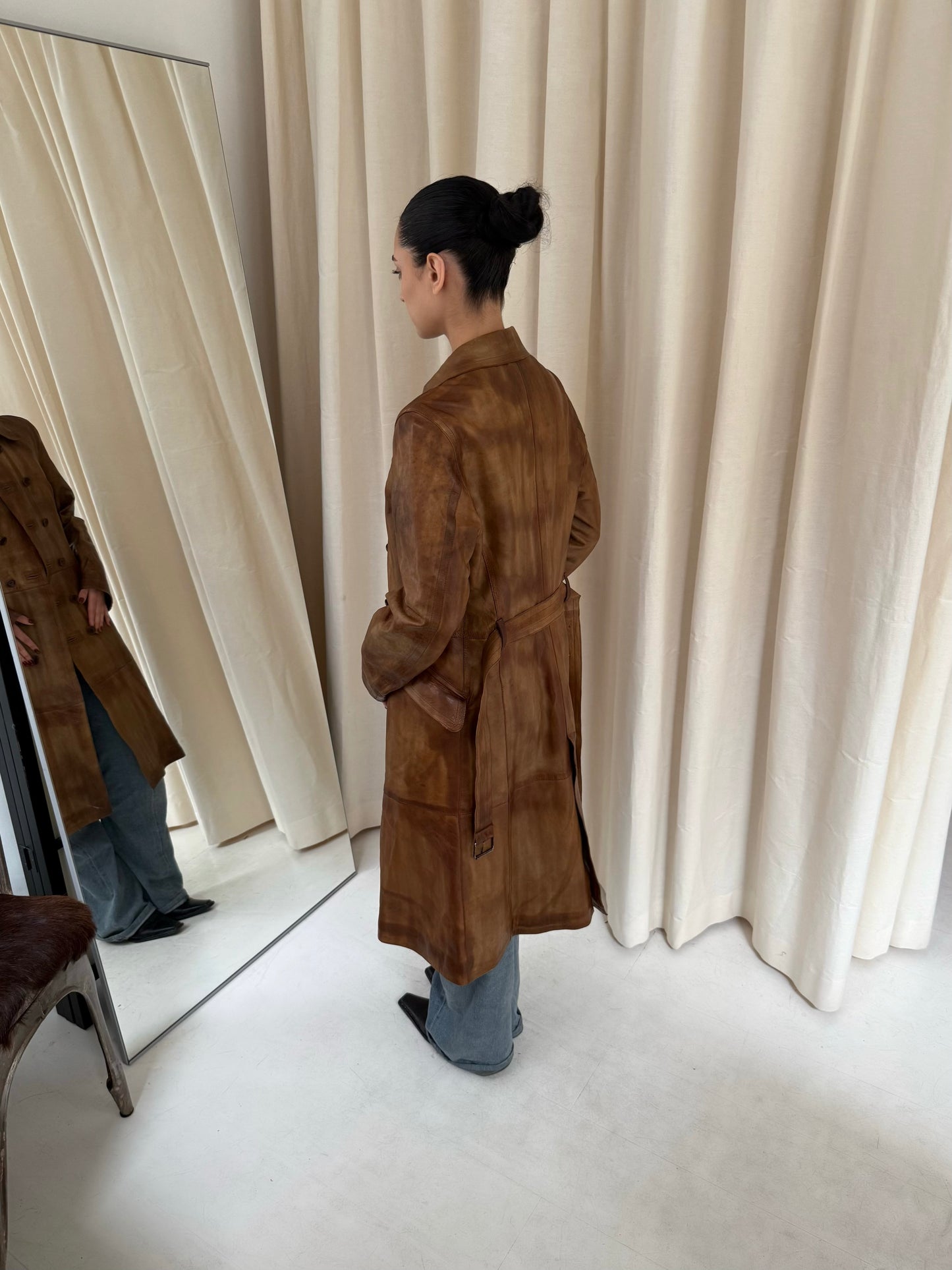 Leather Trenchcoat