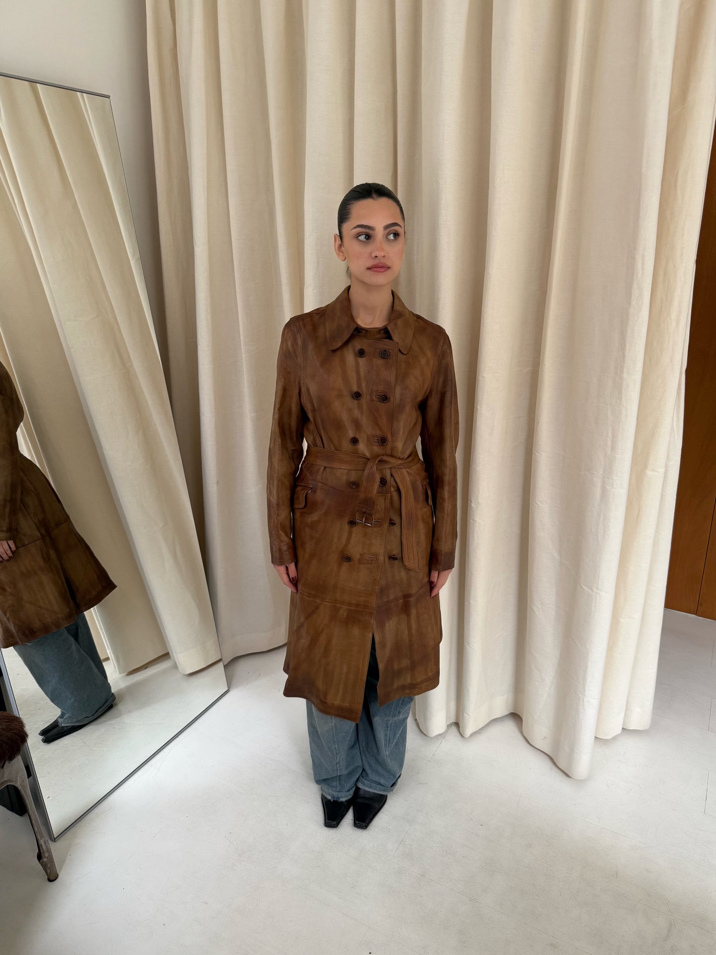 Leather Trenchcoat