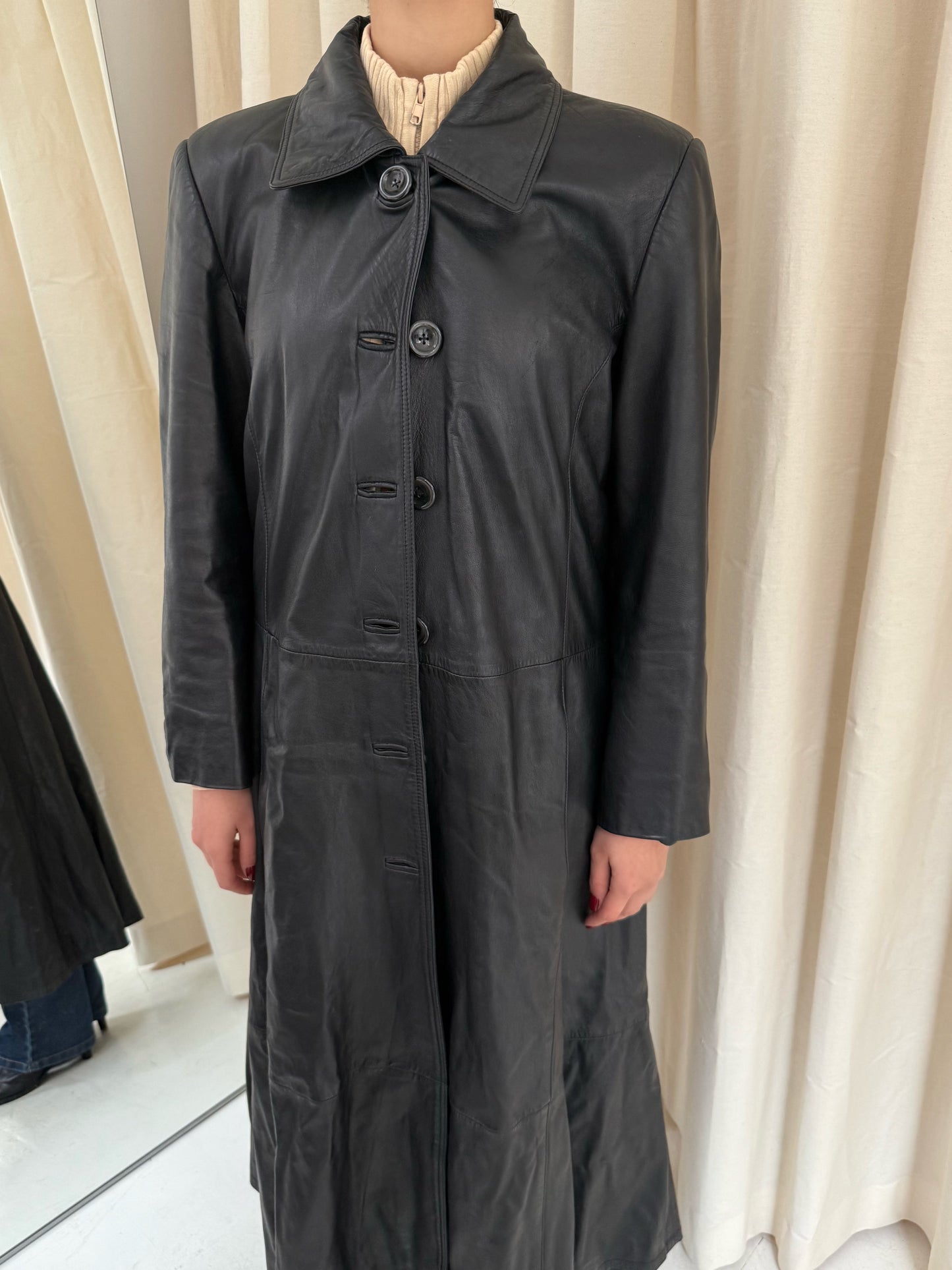 Long Leather Coat