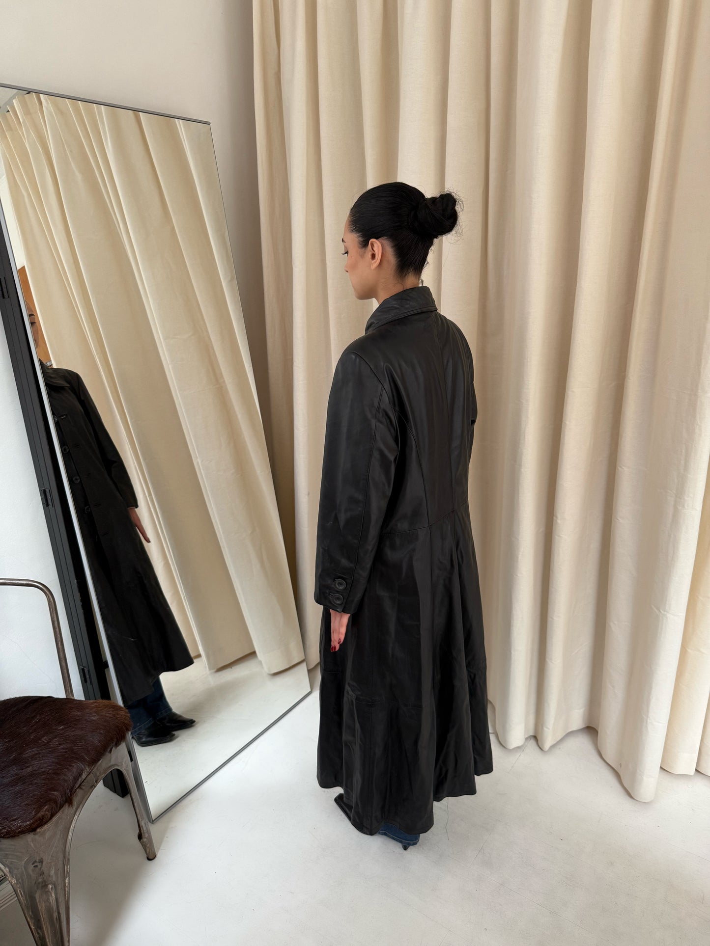 Long Leather Coat