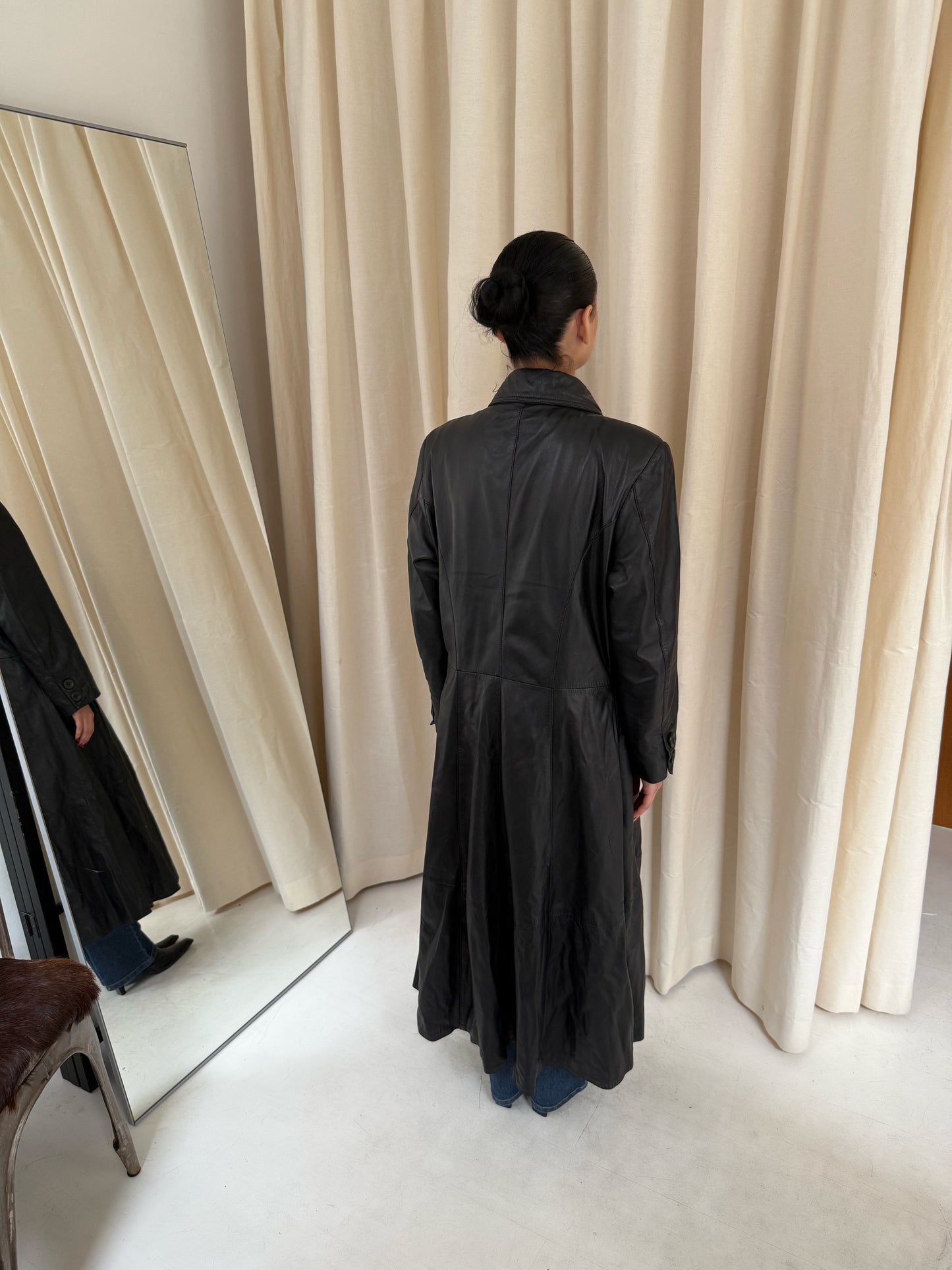 Long Leather Coat