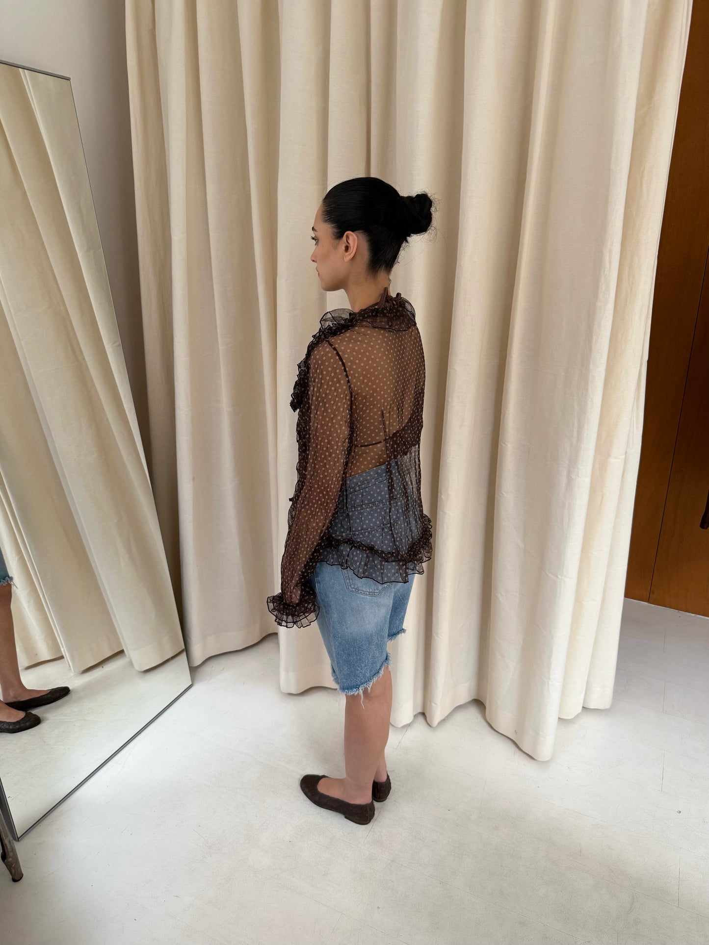 Sheer Ruffled Top