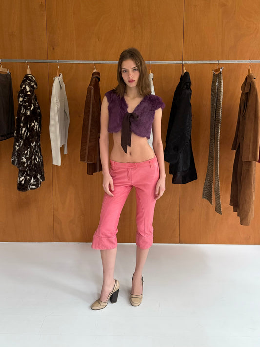Leather Capri Pants