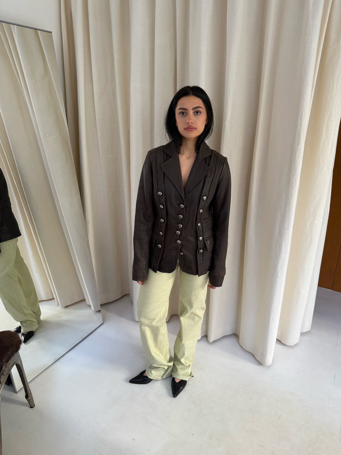 Military Leather Jacket