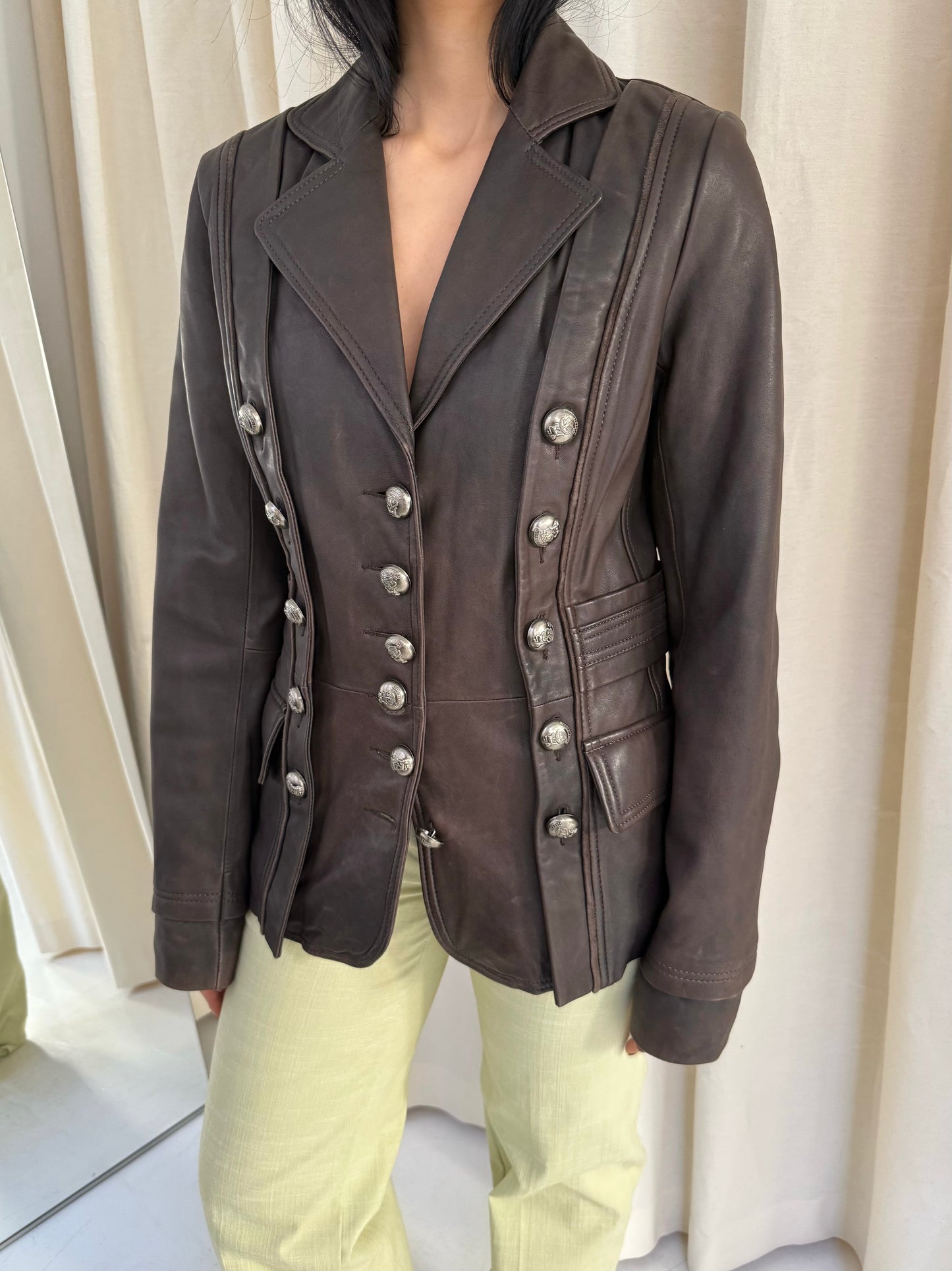 Military Leather Jacket