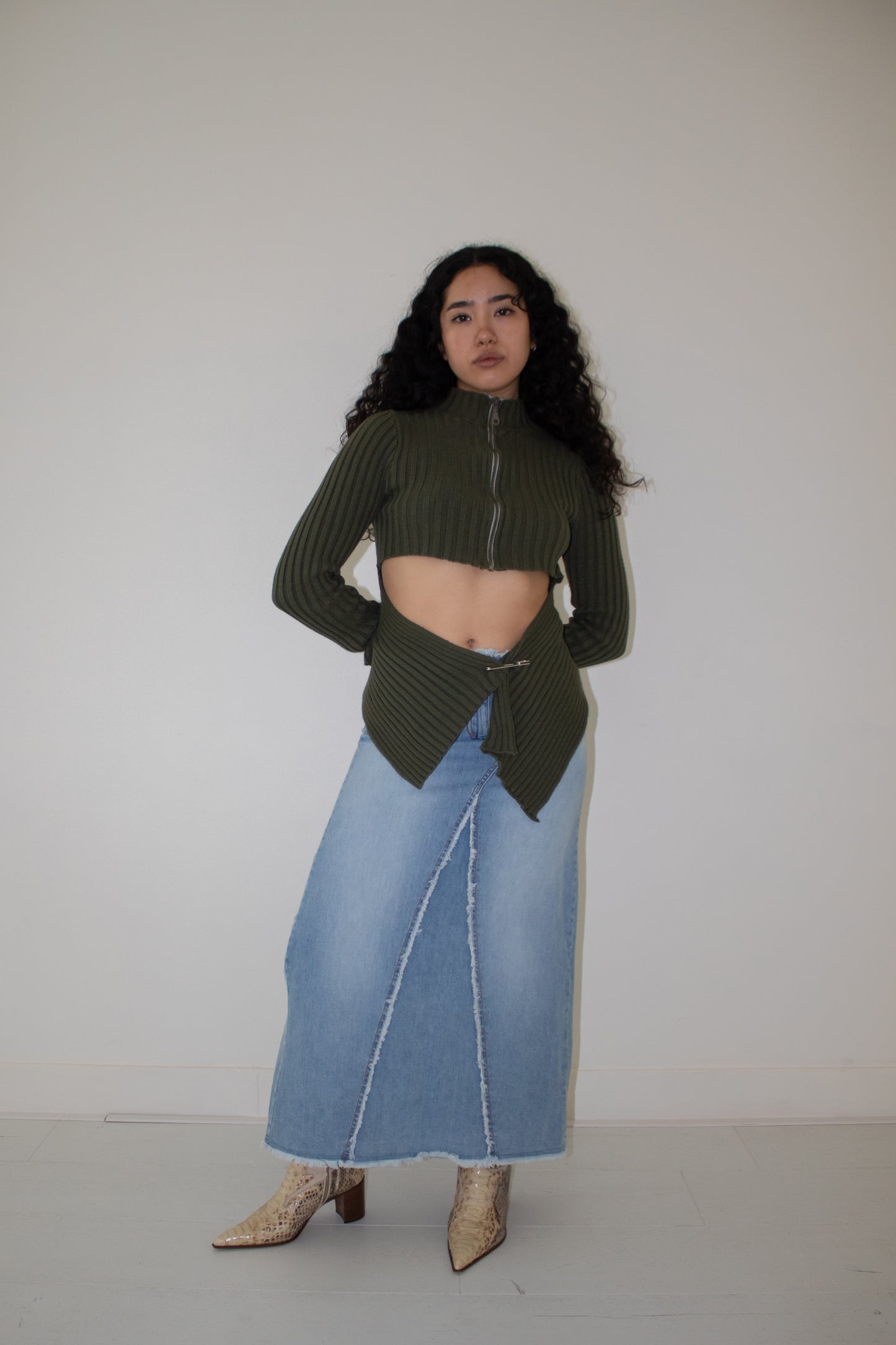 Knitted Cut Out Top