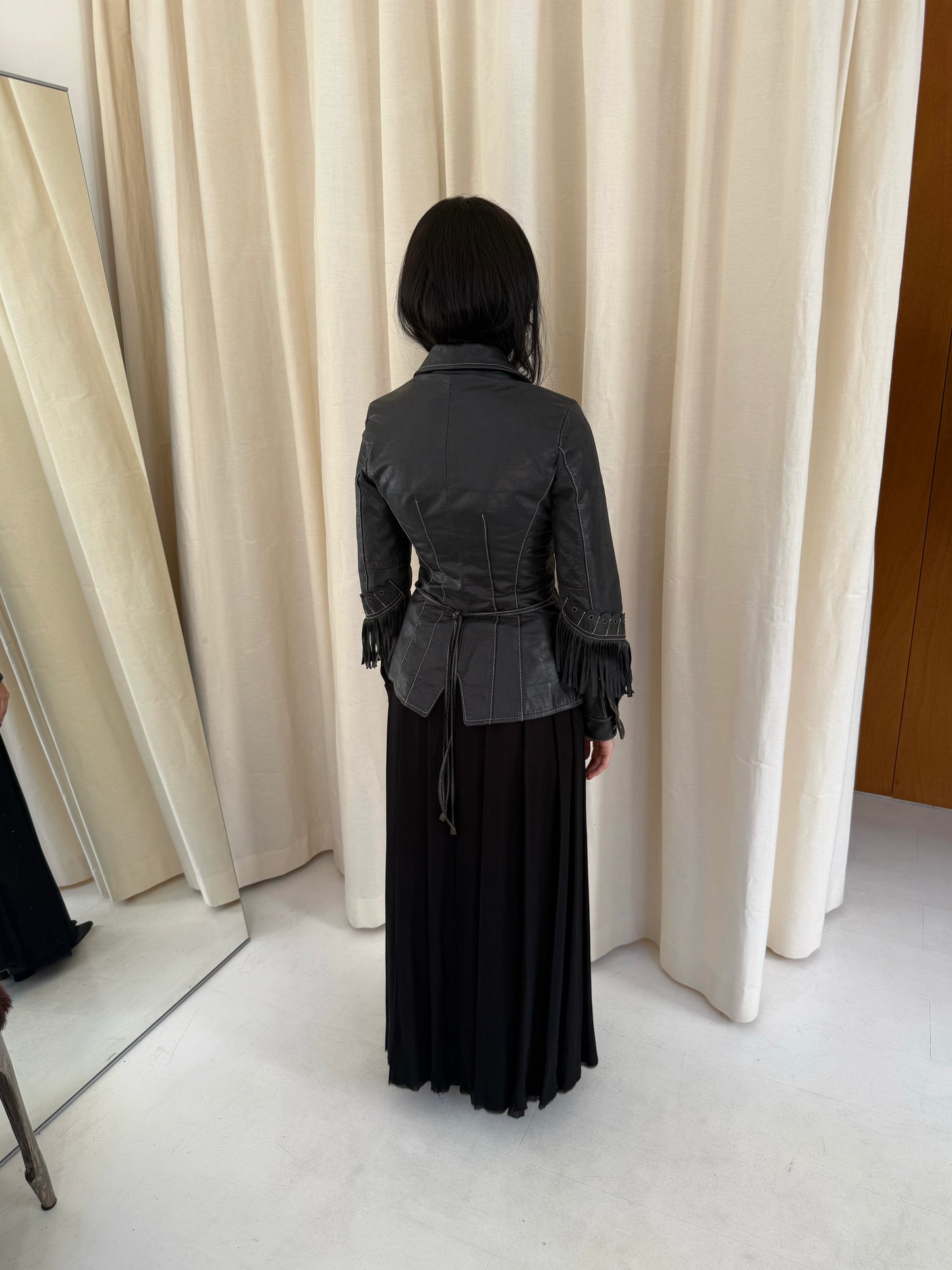Fringe Leather Jacket