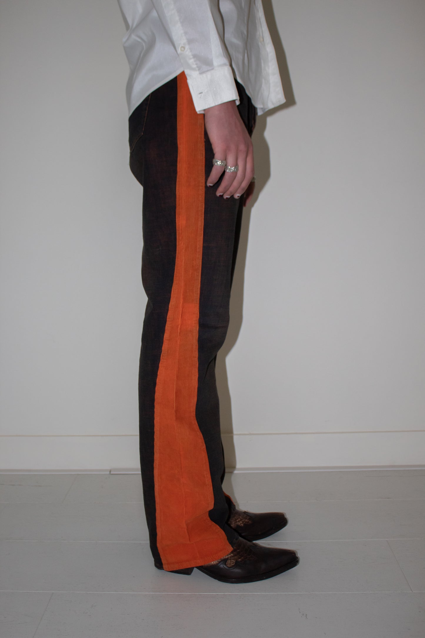 Cavalli Denim Flared Pants