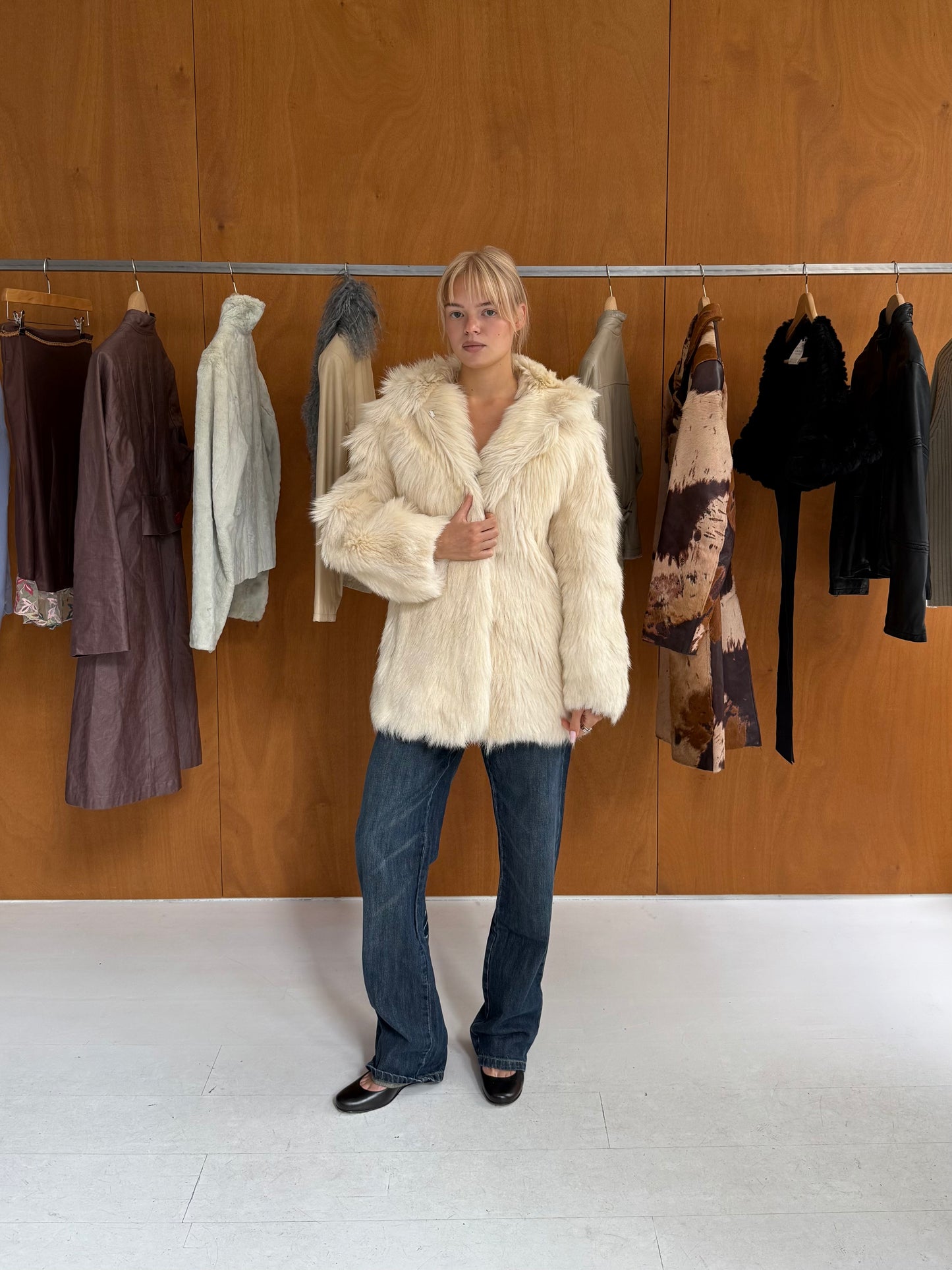 Hooded Fur Coat