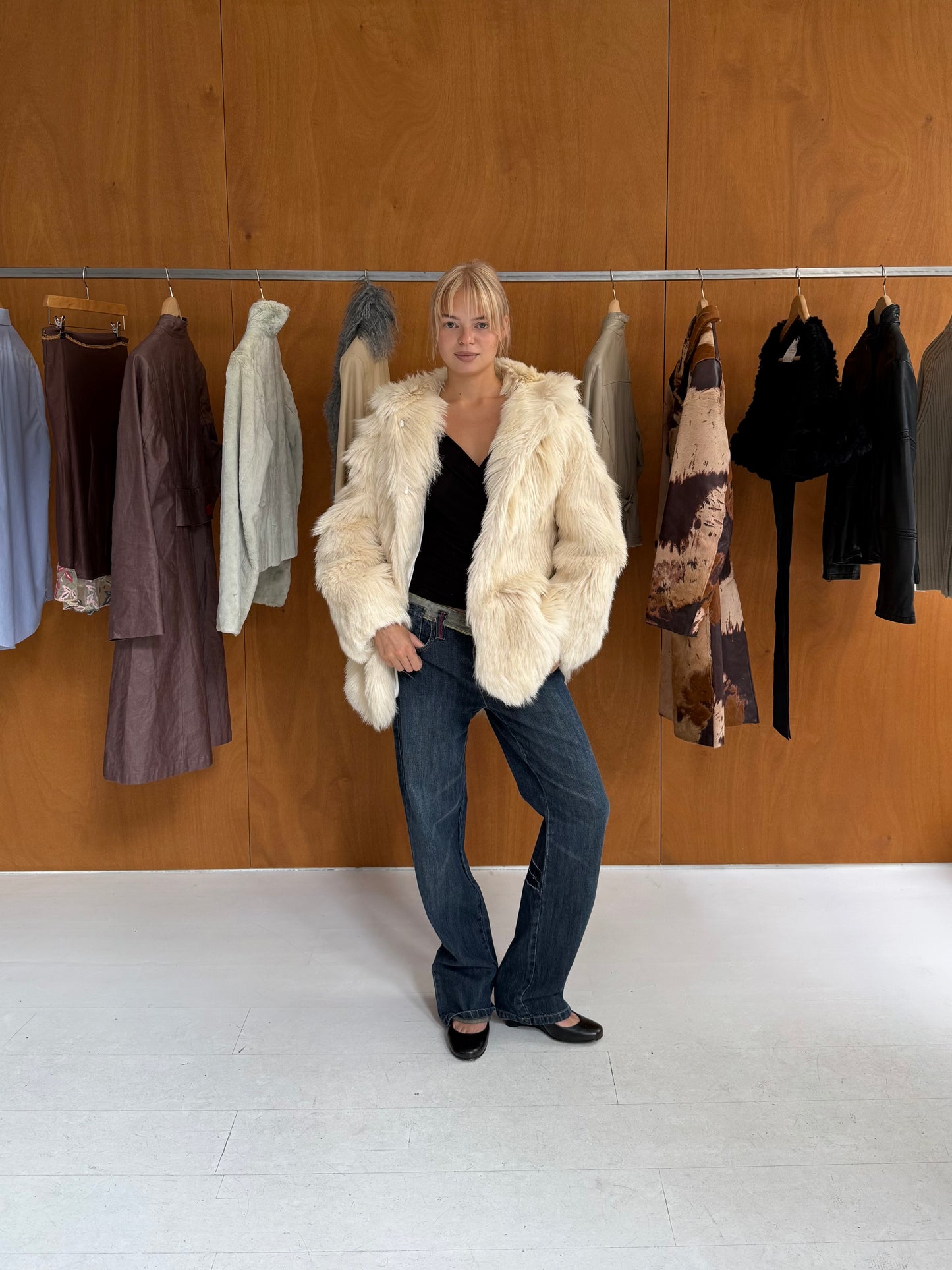 Hooded Fur Coat