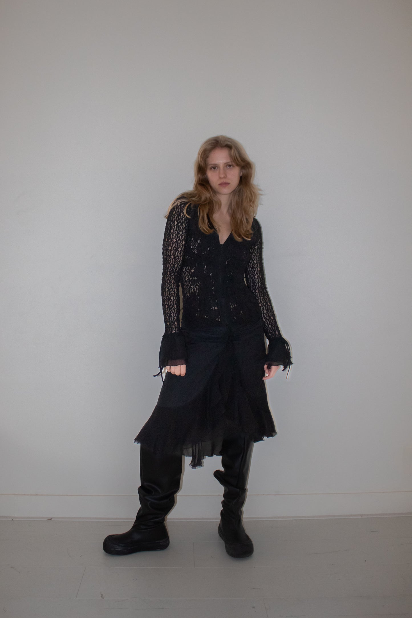 Lace Zip Blouse