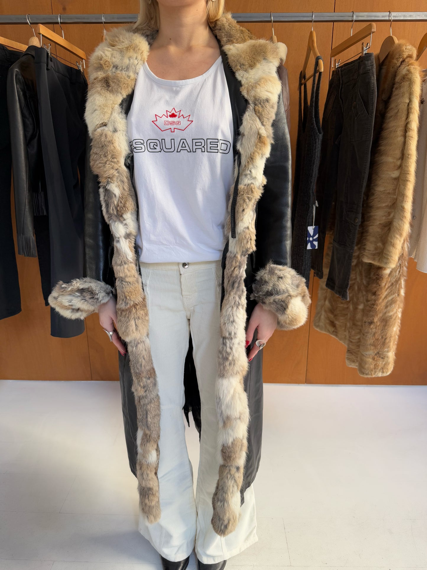 Leather & Fur Coat