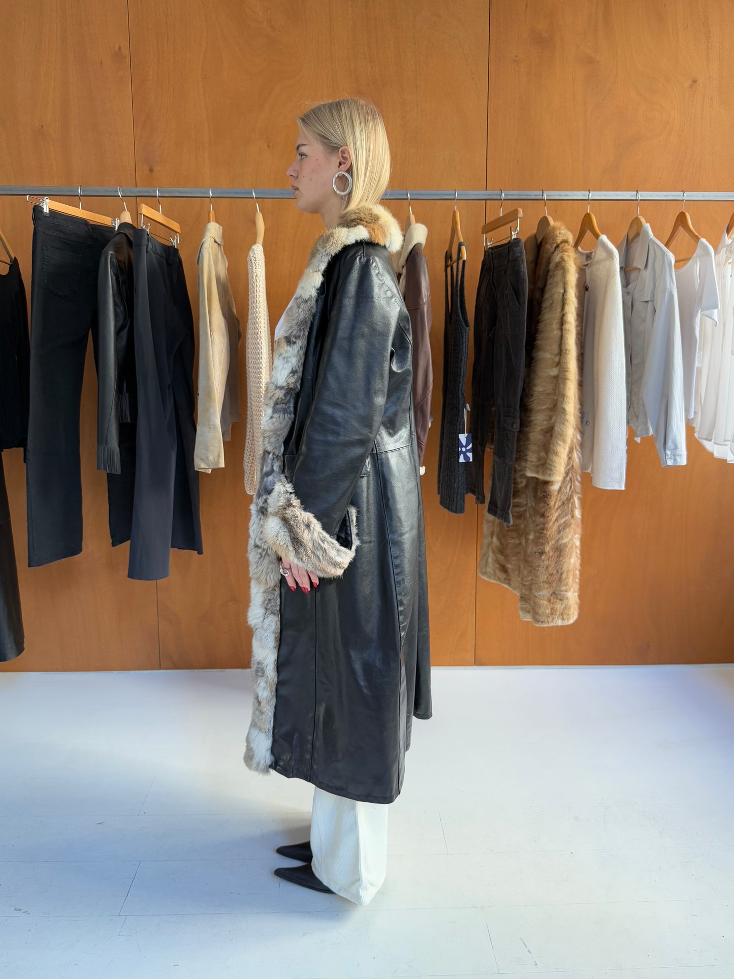 Leather & Fur Coat