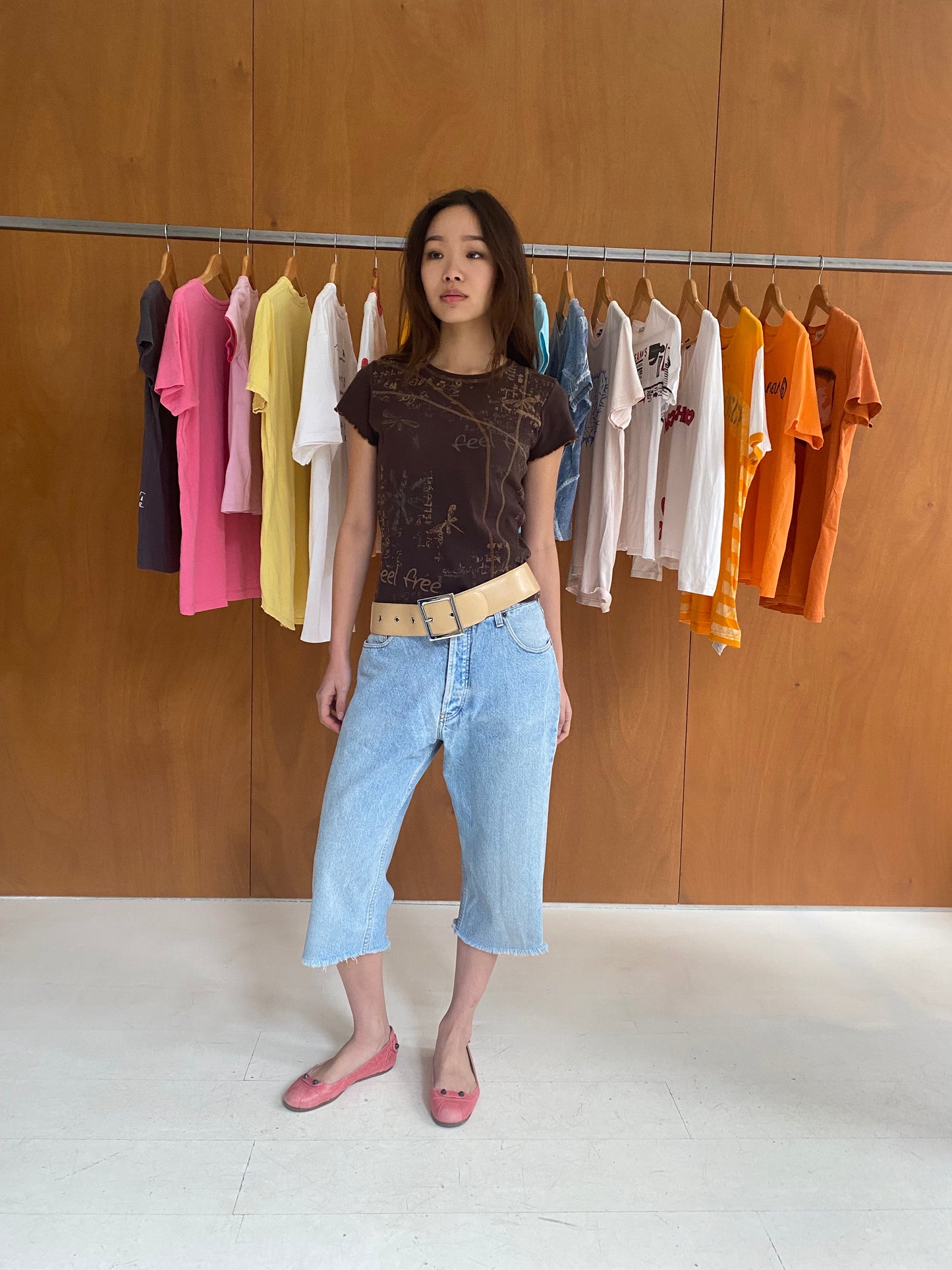 Brown Print Baby T-shirt