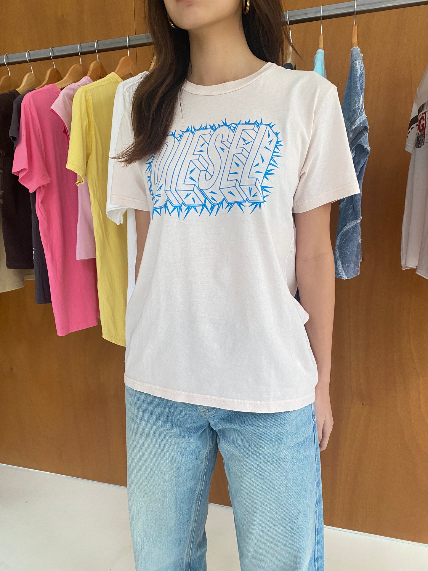 Light Pink Diesel T-shirt