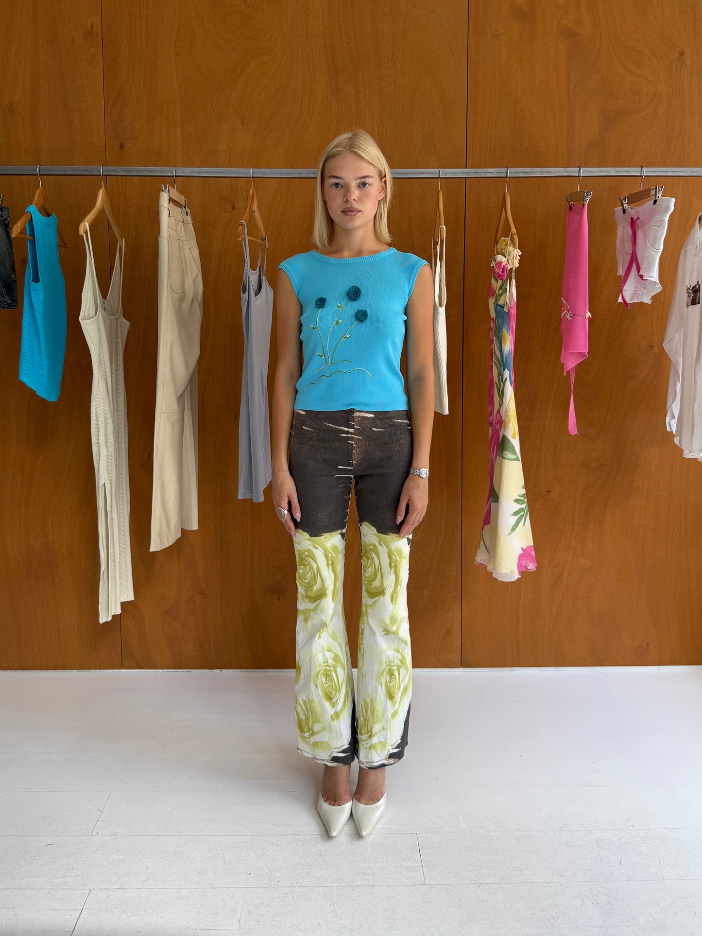 Cavalli Print Pants