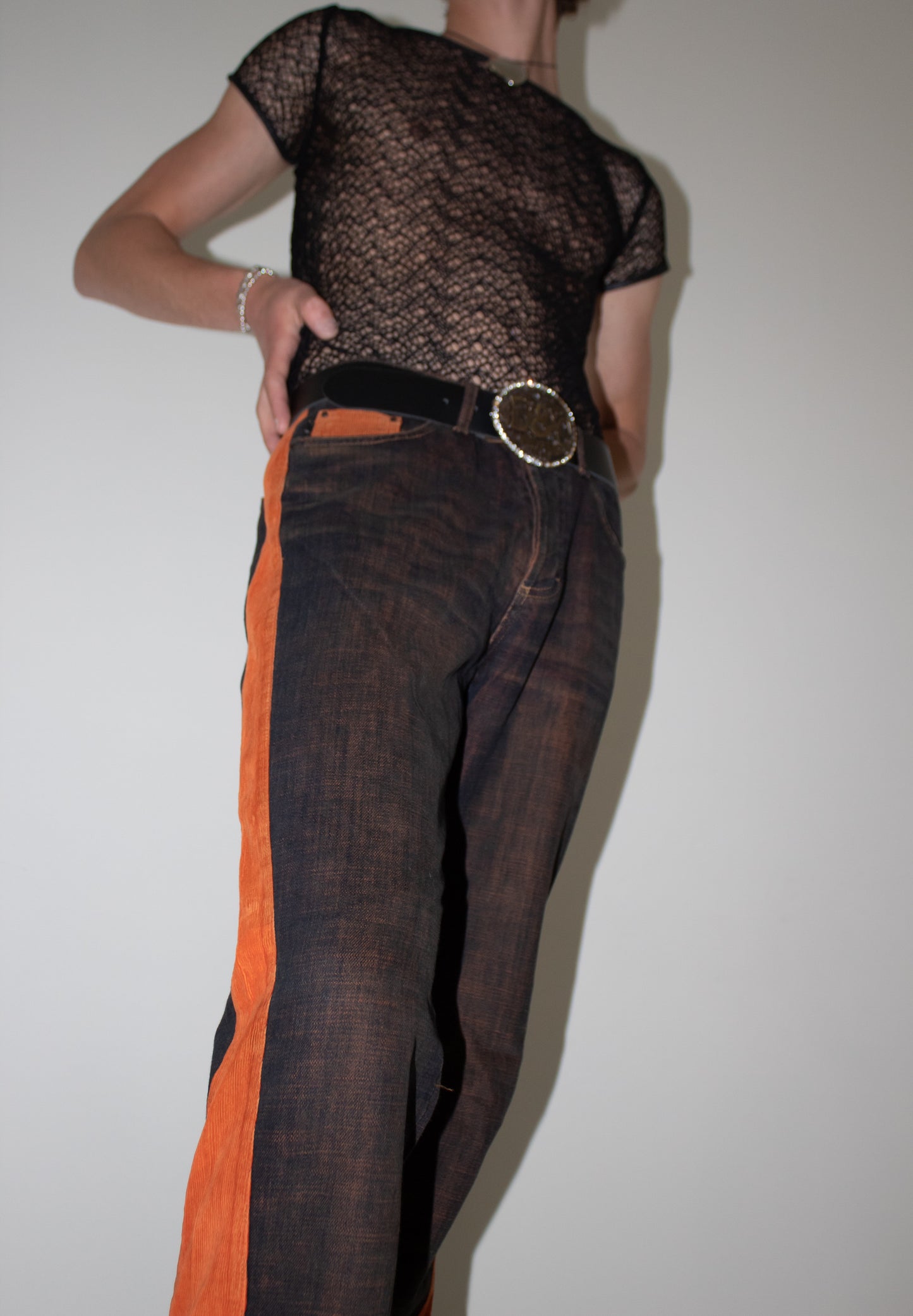 Cavalli Denim Flared Pants