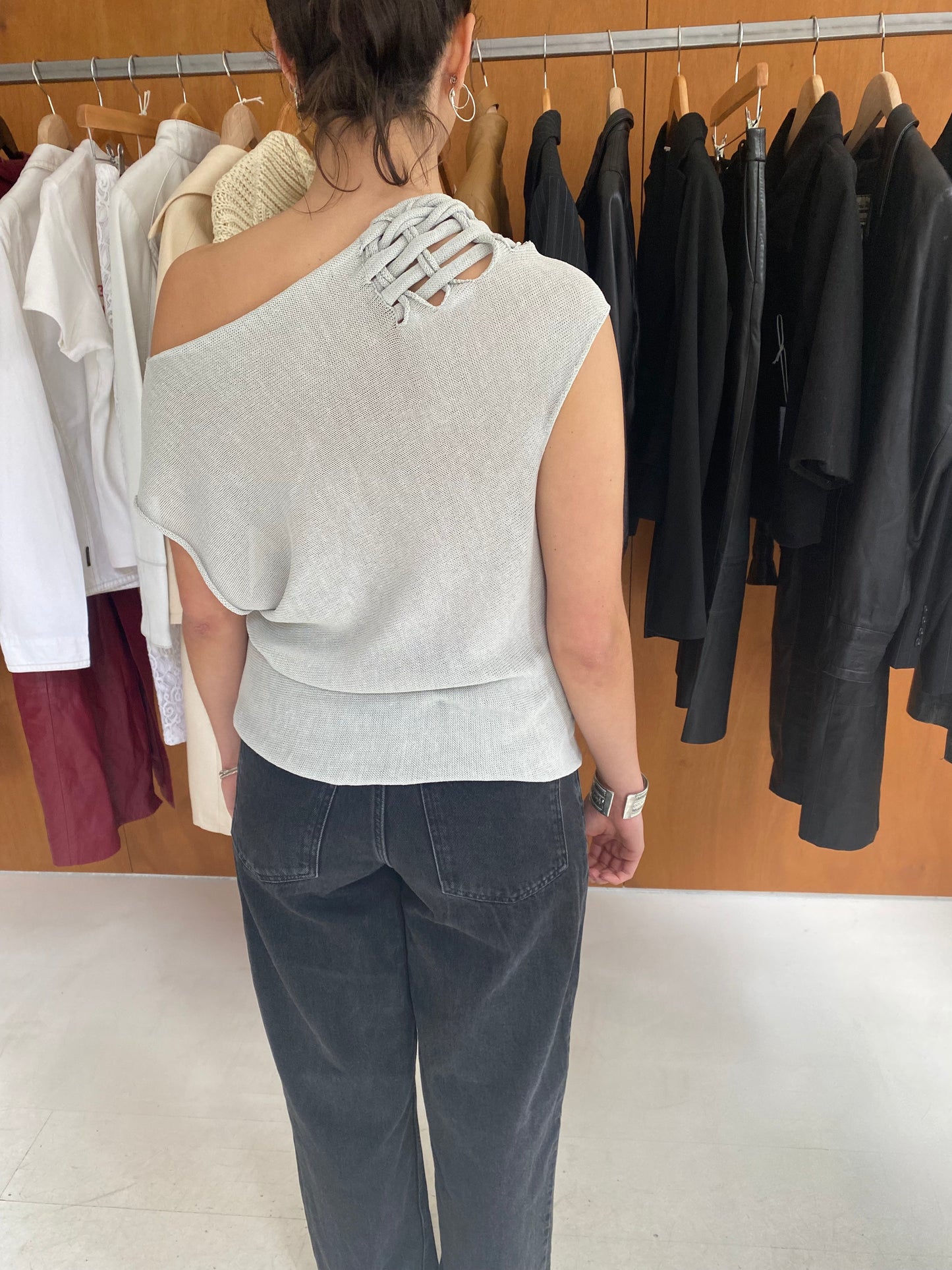 Knitted Top With Knots