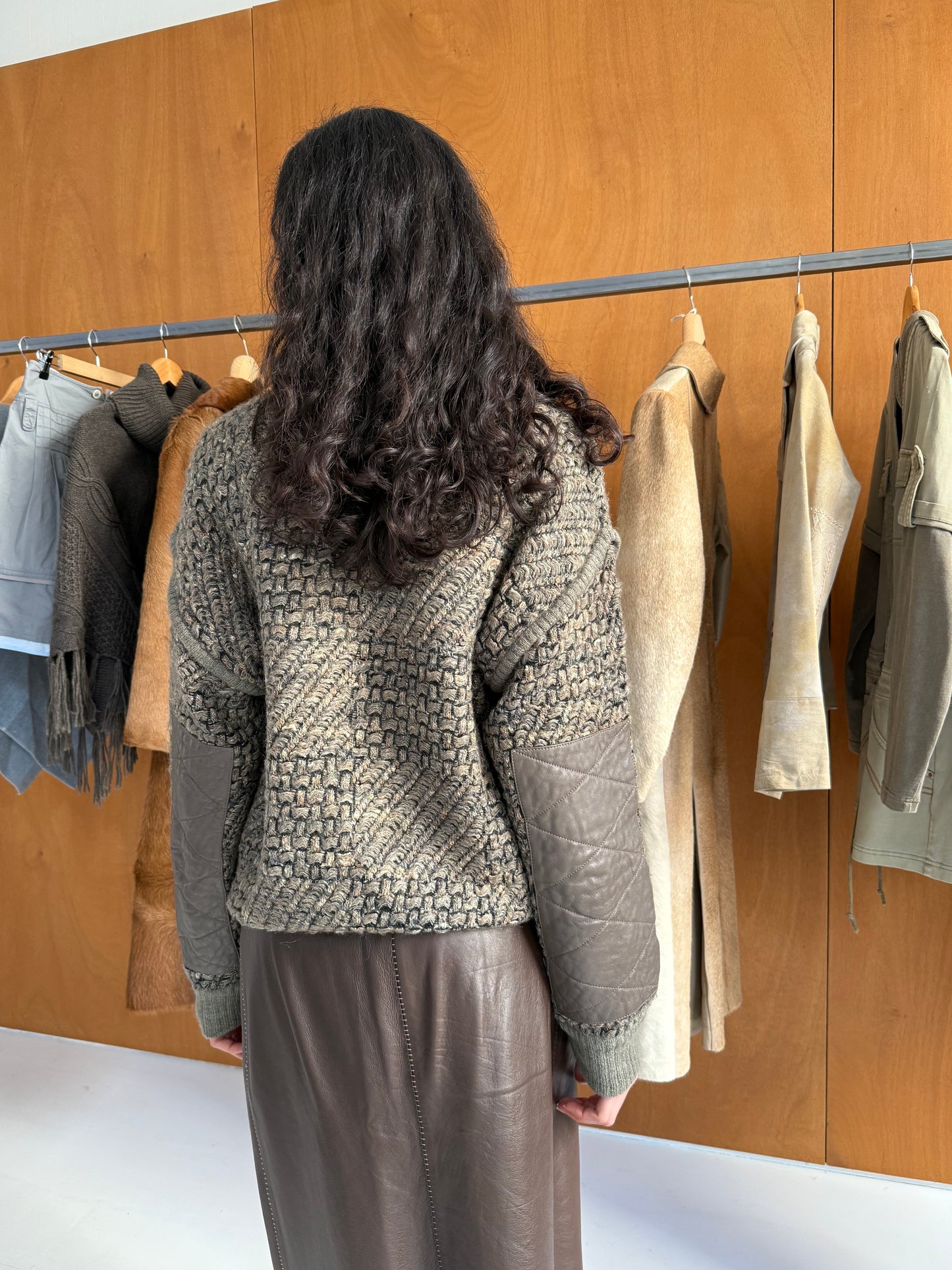 Wool & Leather Sweater