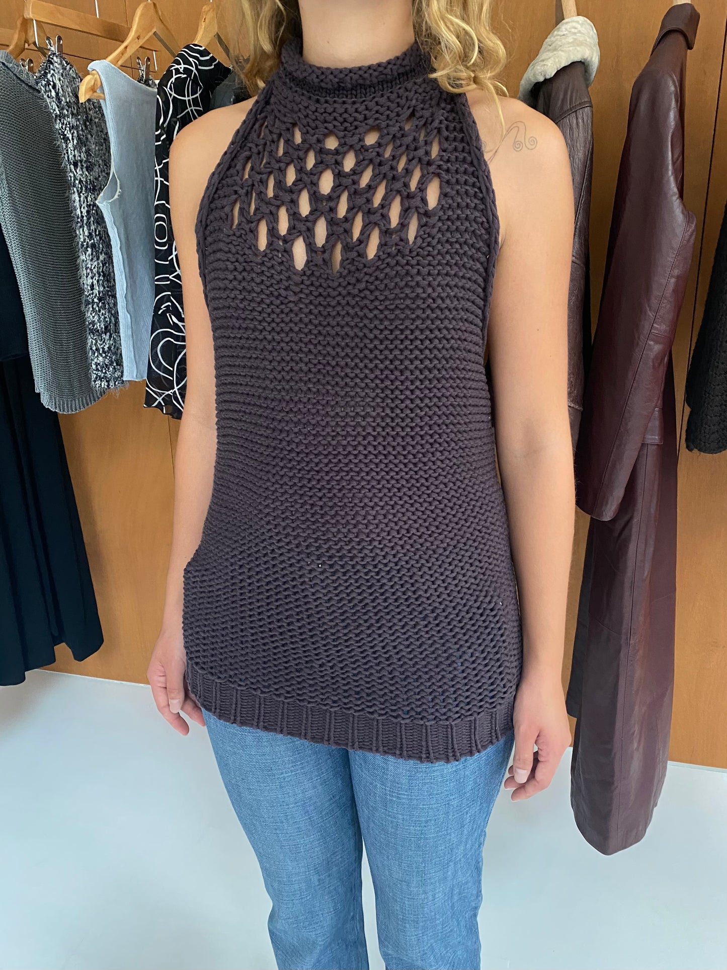 Knitted Halter Top