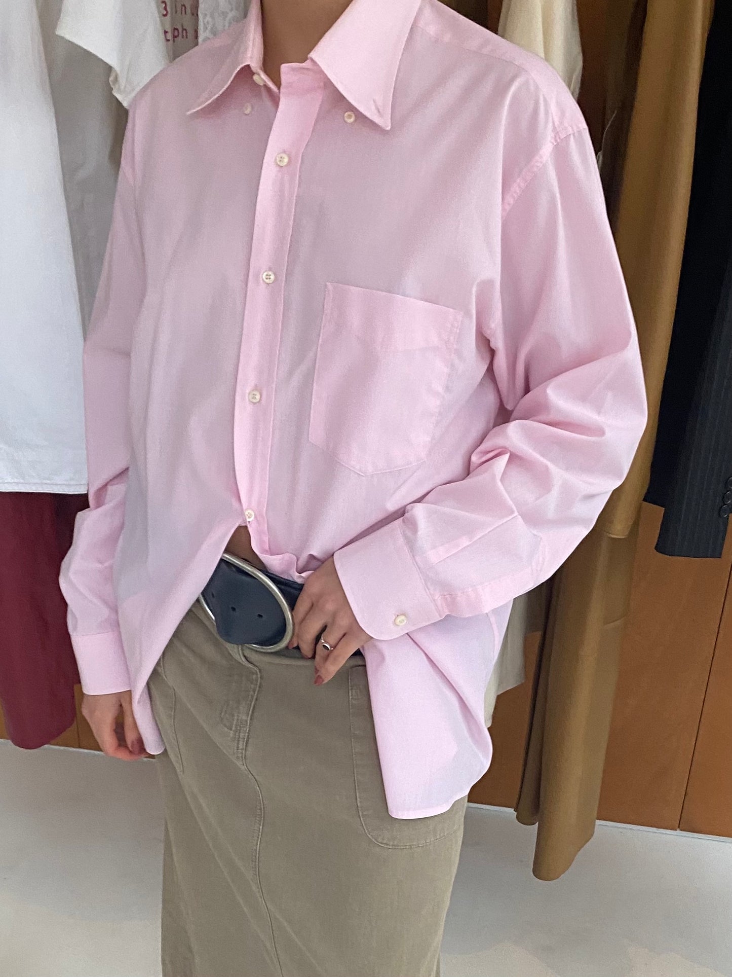 Pink Oversized Shirt