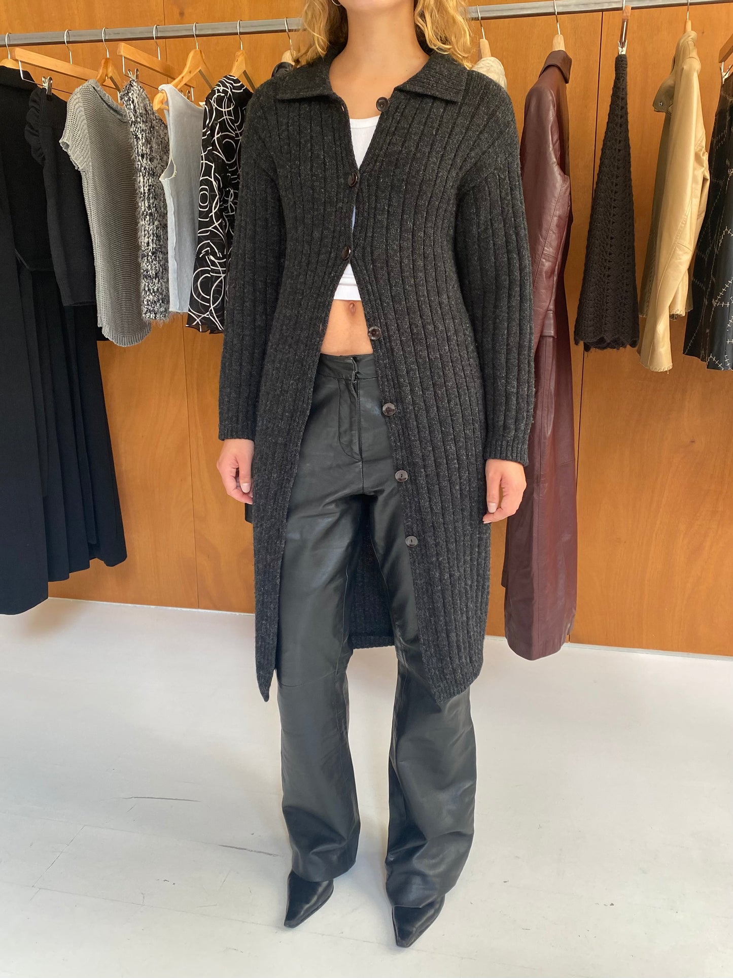 Long Wool Cardigan
