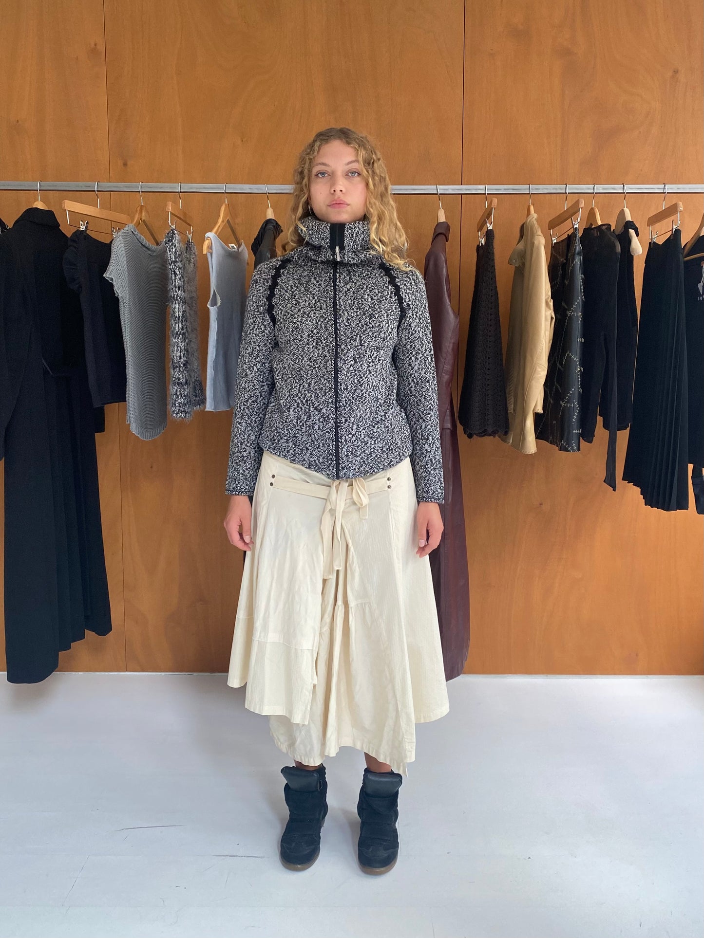 Wool Zip Sweater