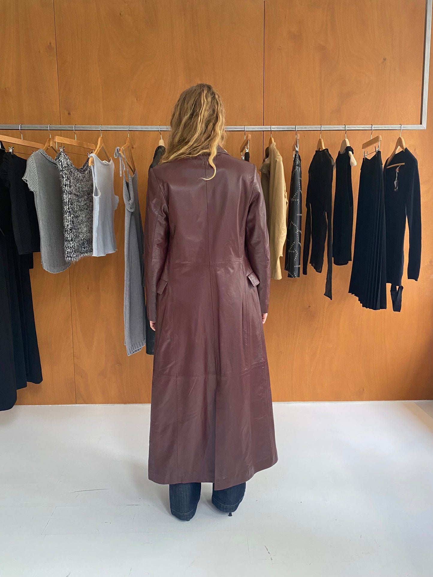 Long Leather Coat