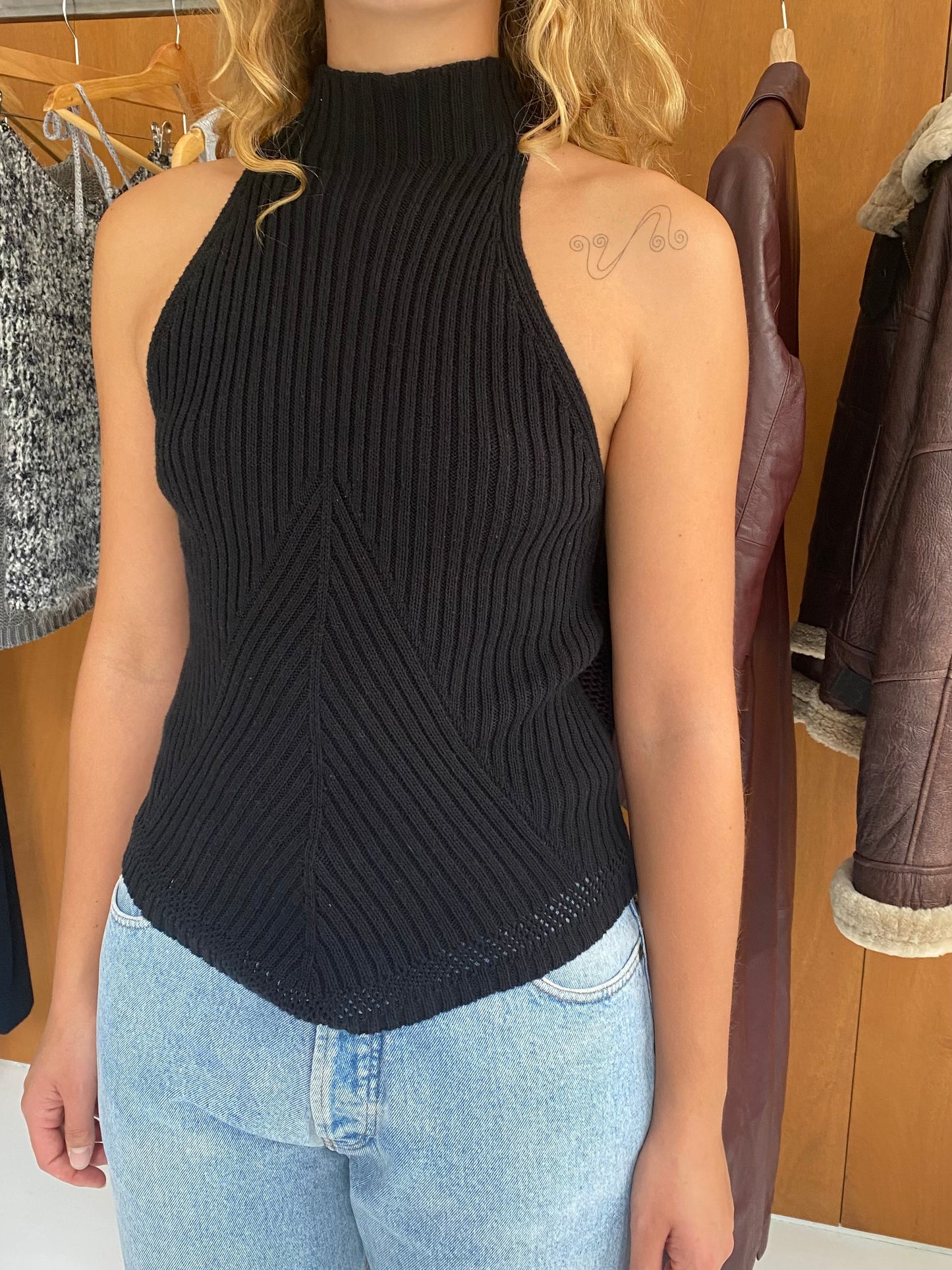 Knitted Halter Top