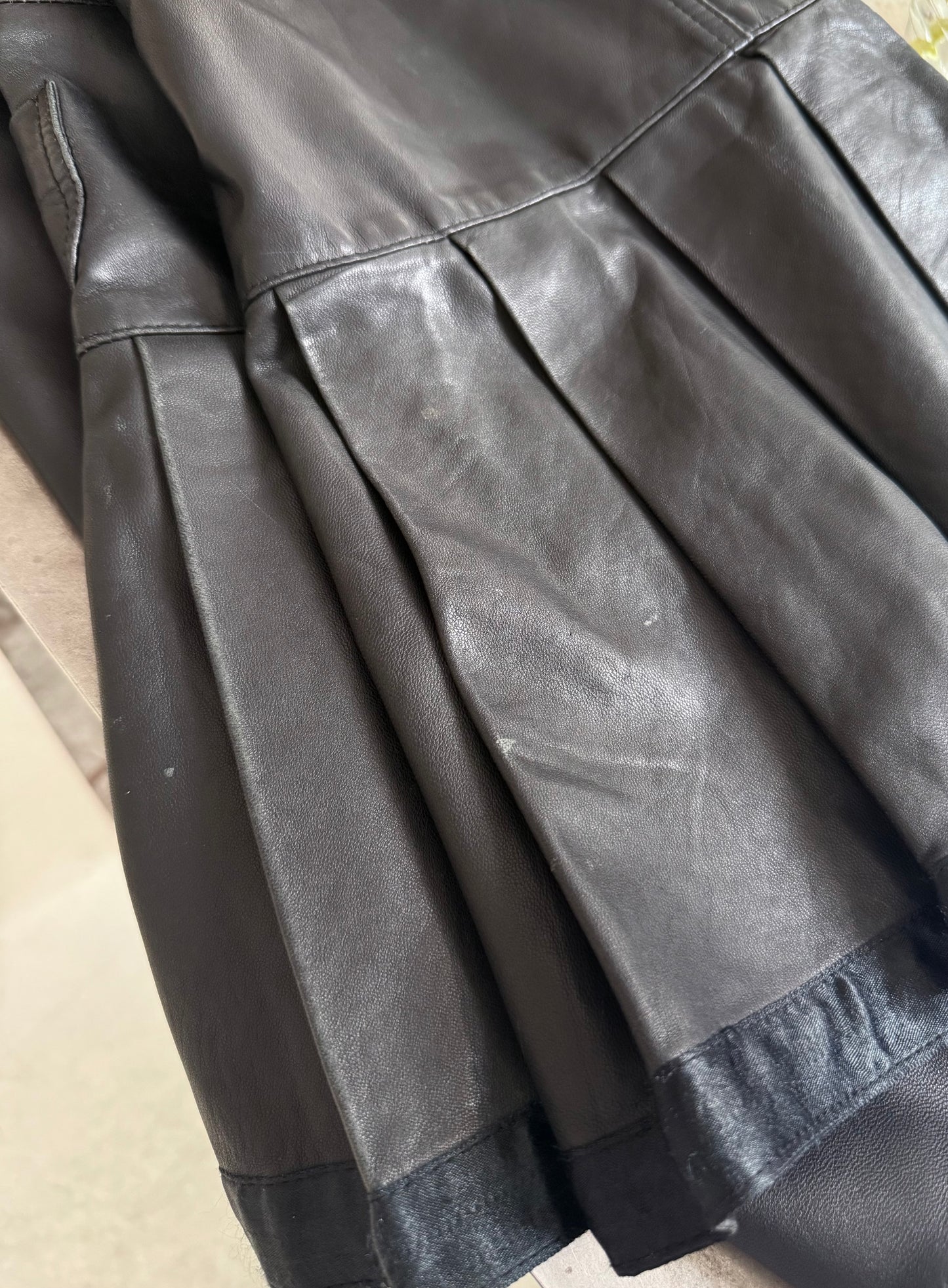 Leather Mini Skirt