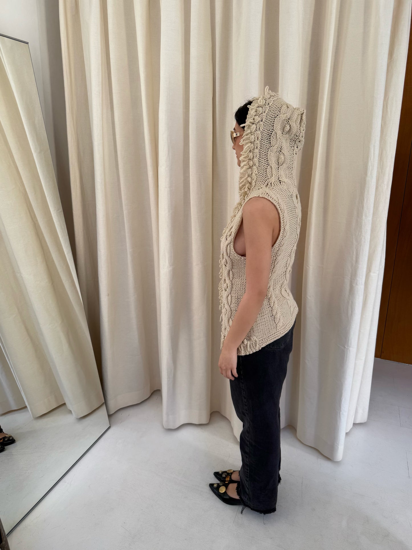 Knitted Hood Top