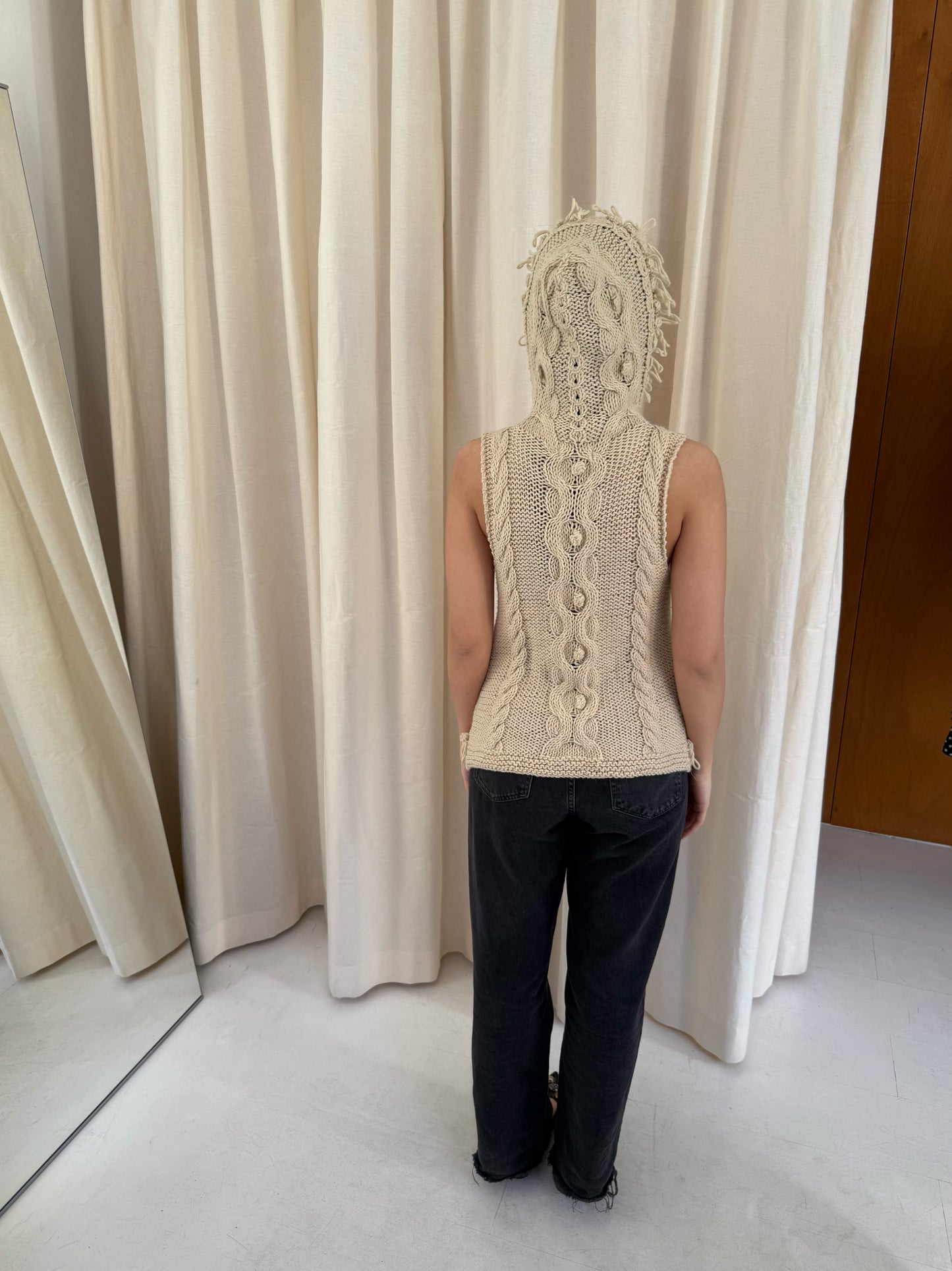 Knitted Hood Top