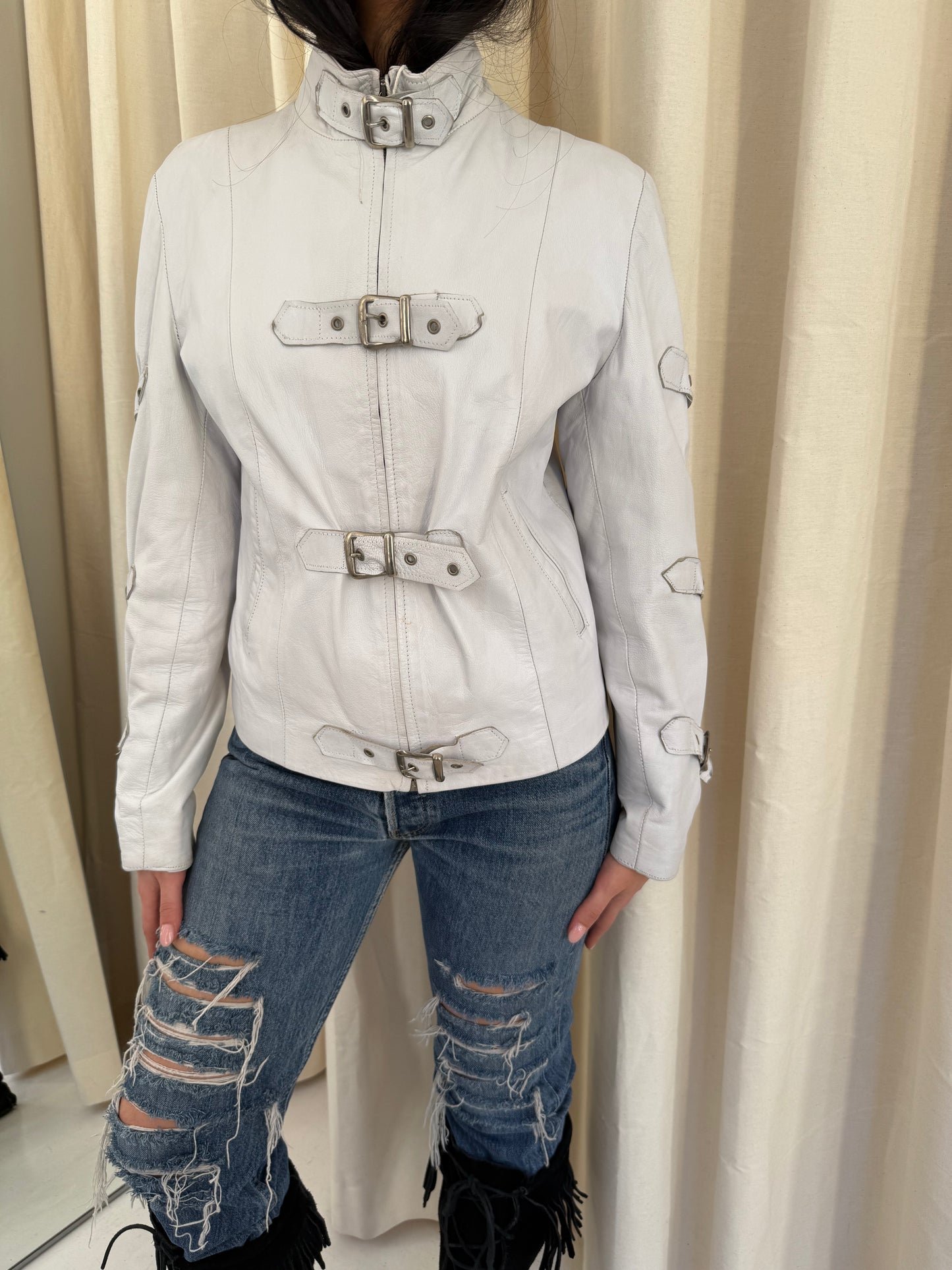 Leather Buckle Jacket