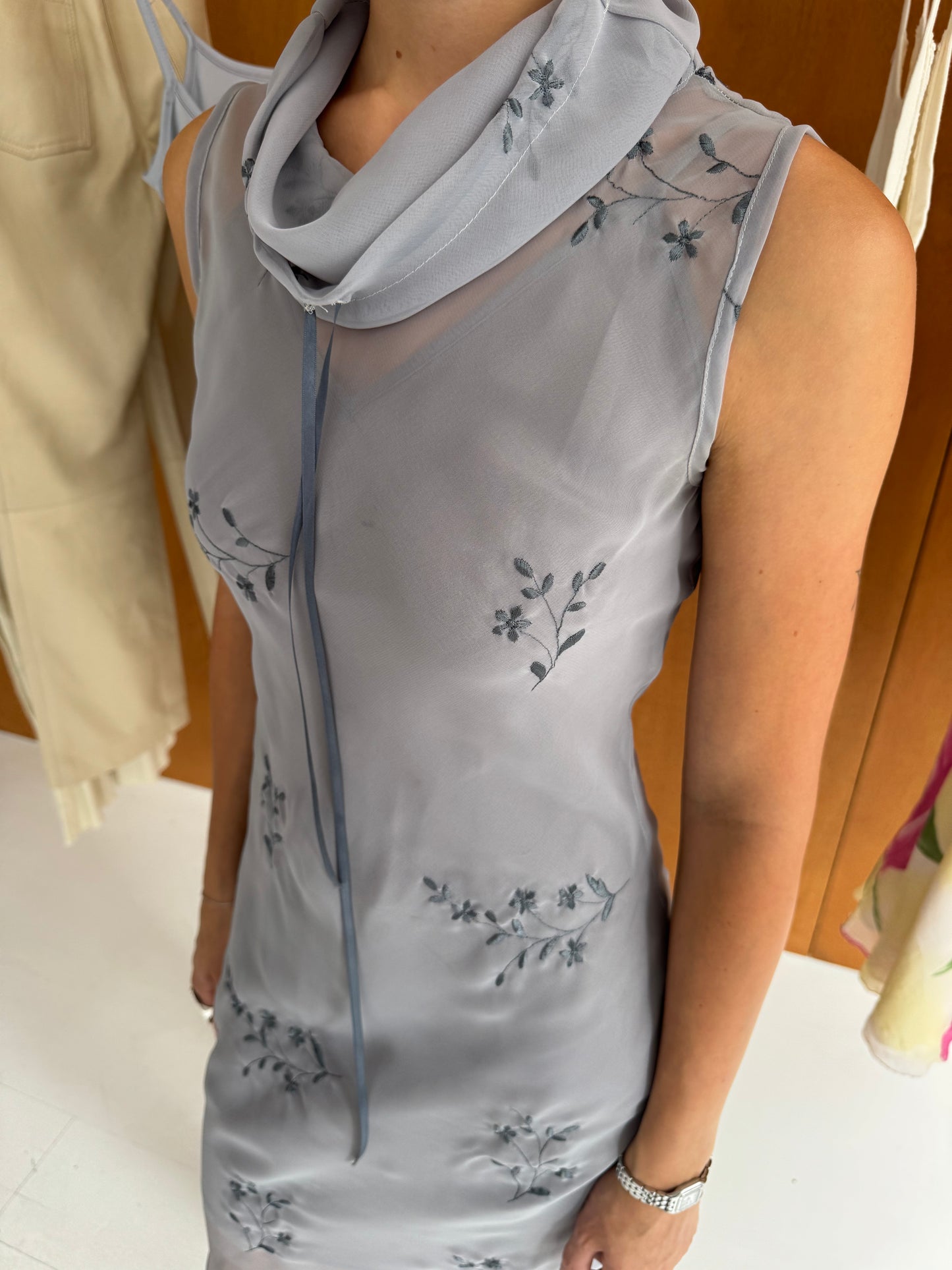 Sheer Floral Dress