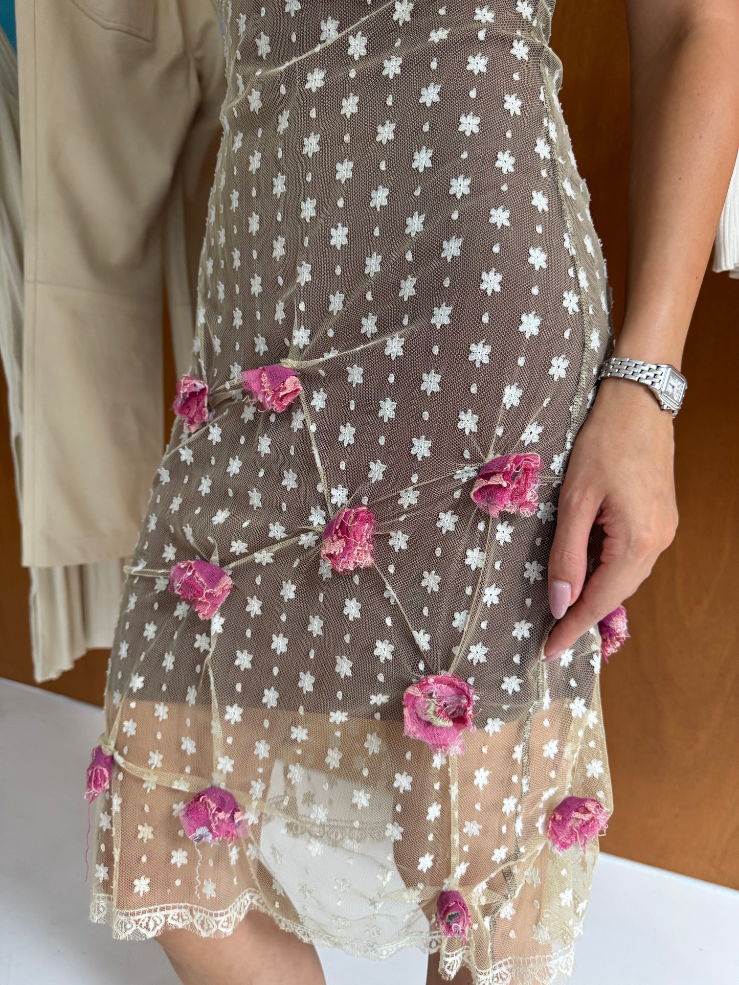 Sheer Floral Dress