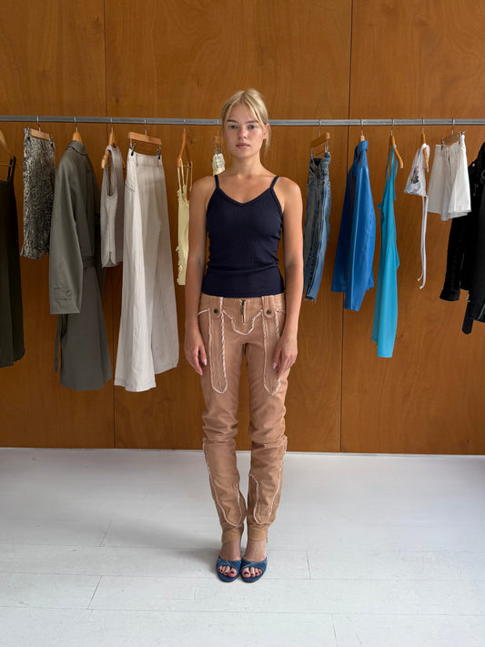 Cavalli Leather Pants
