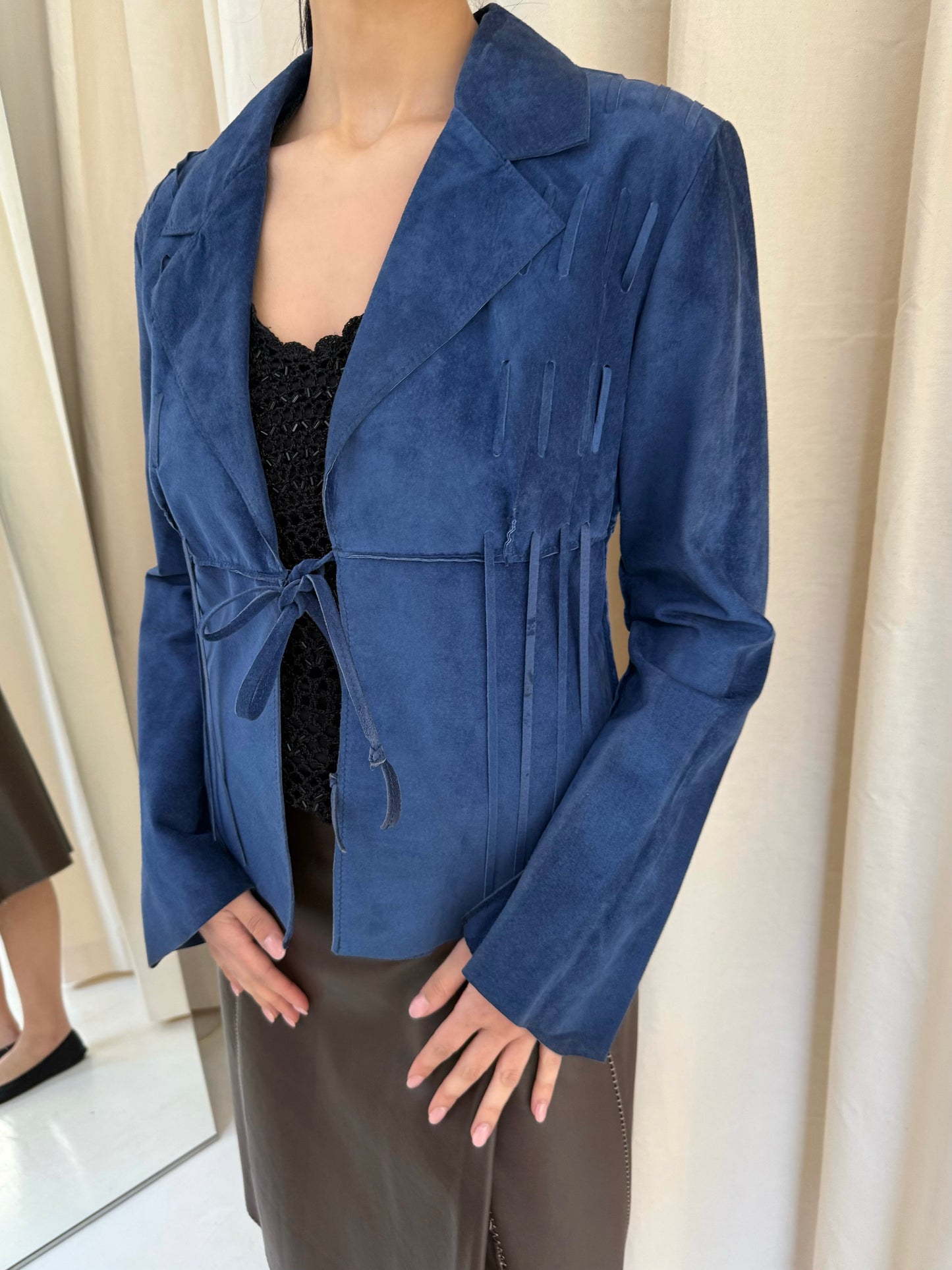 Suede Fringe Jacket
