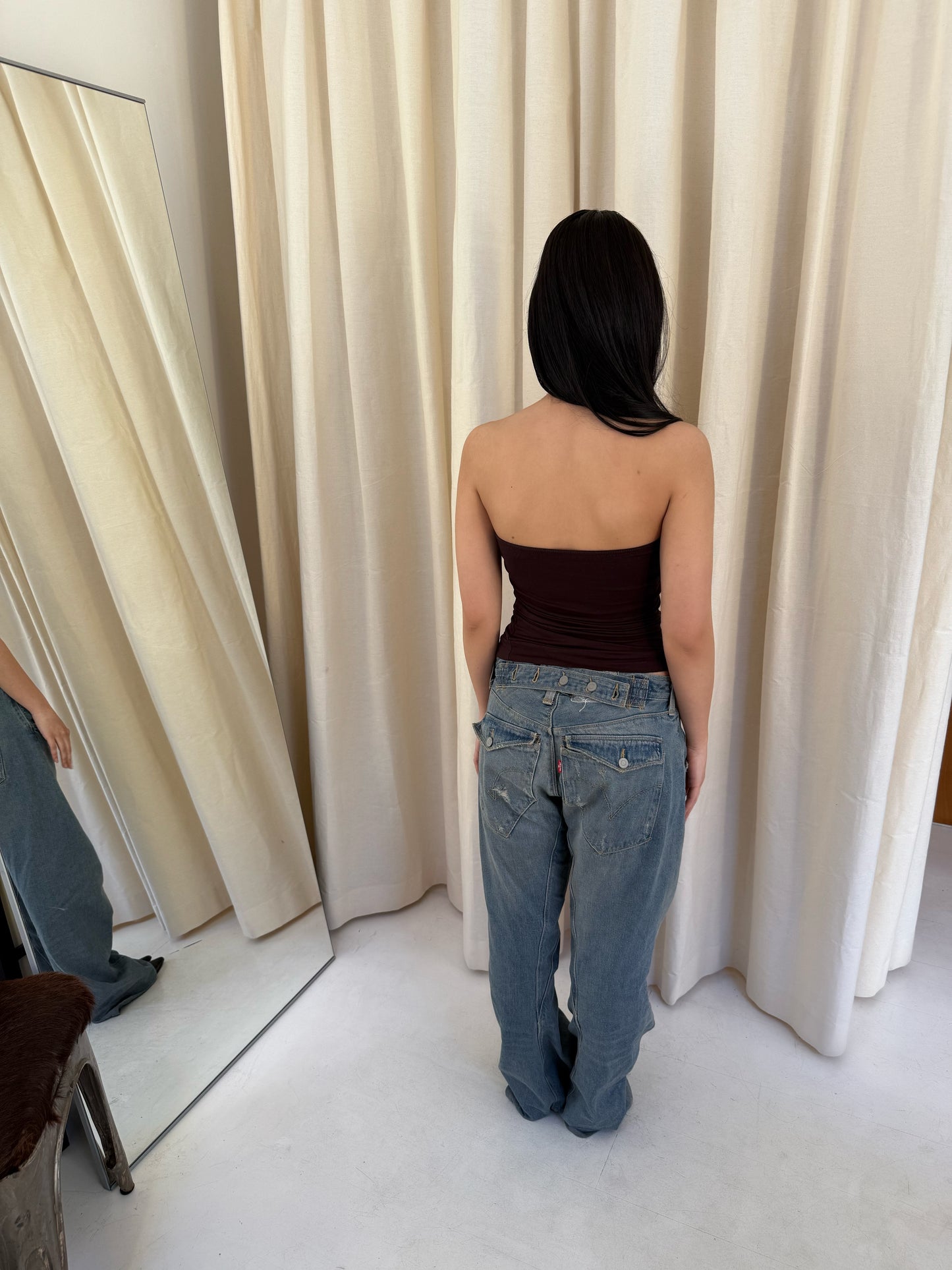 Strapless Belt Top