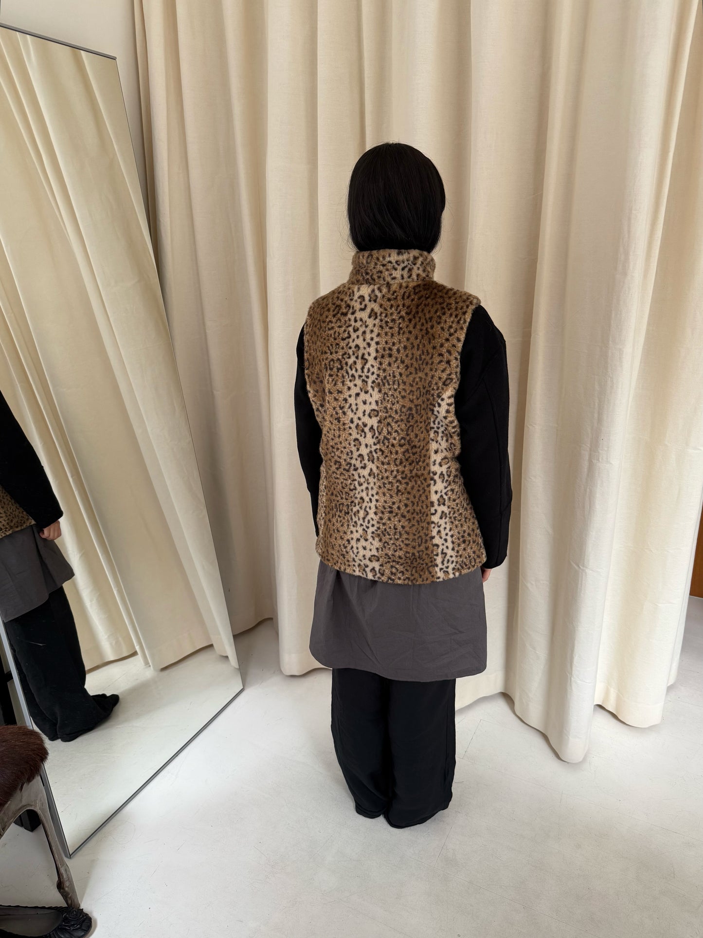 Fur Leopard Vest
