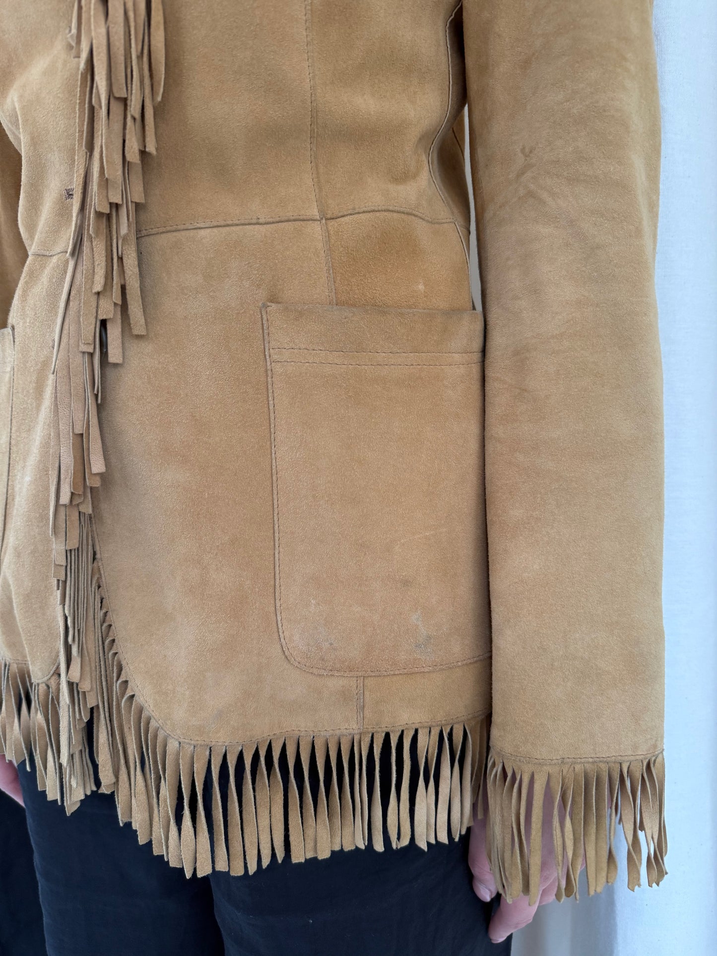 Suede Fringe Jacket