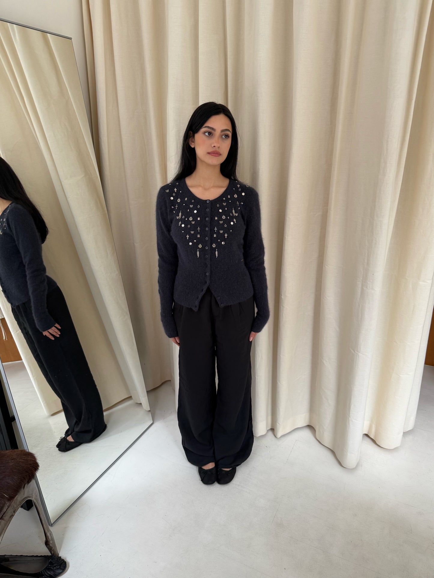 Wool Charm Cardigan