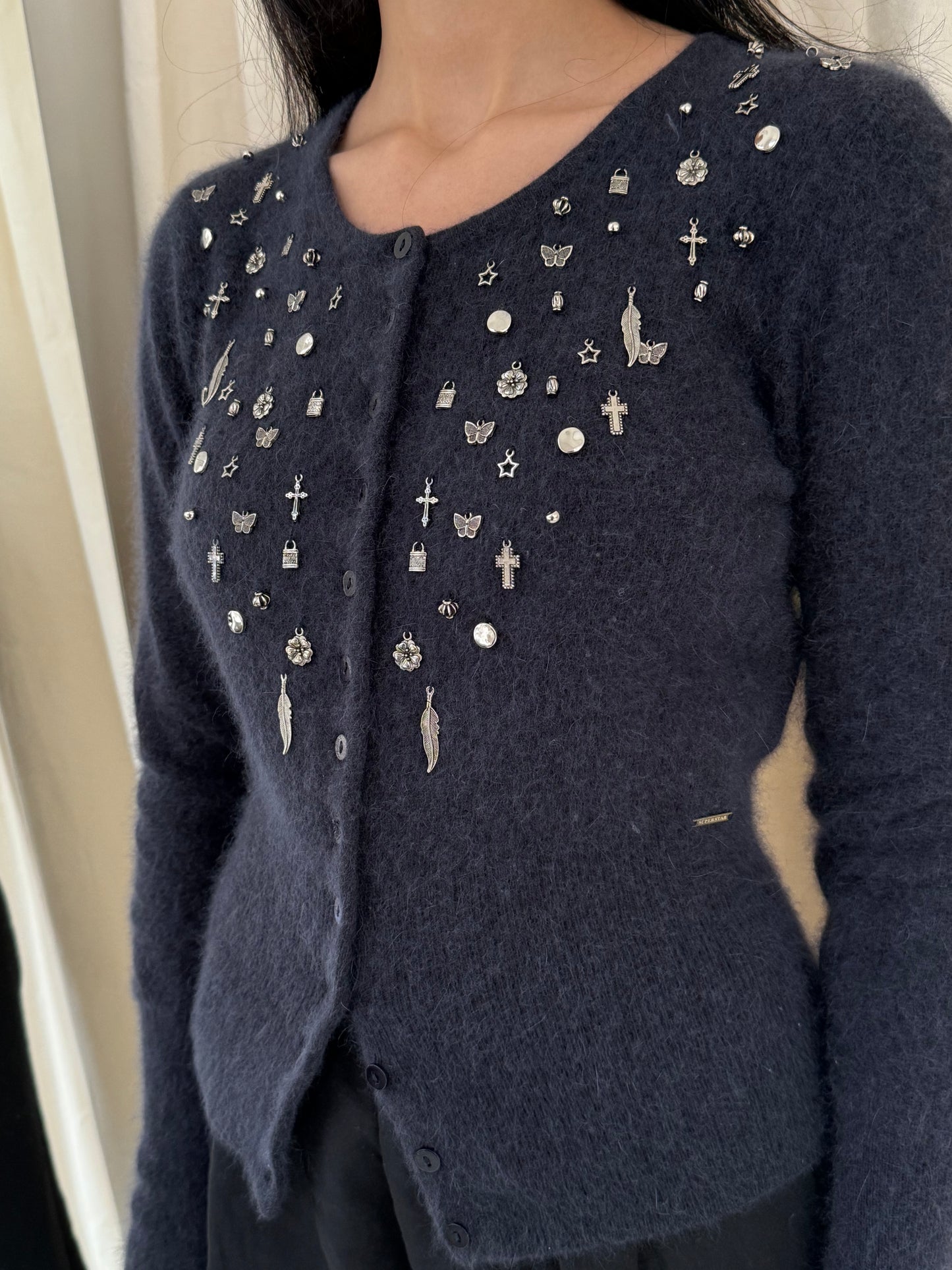Wool Charm Cardigan