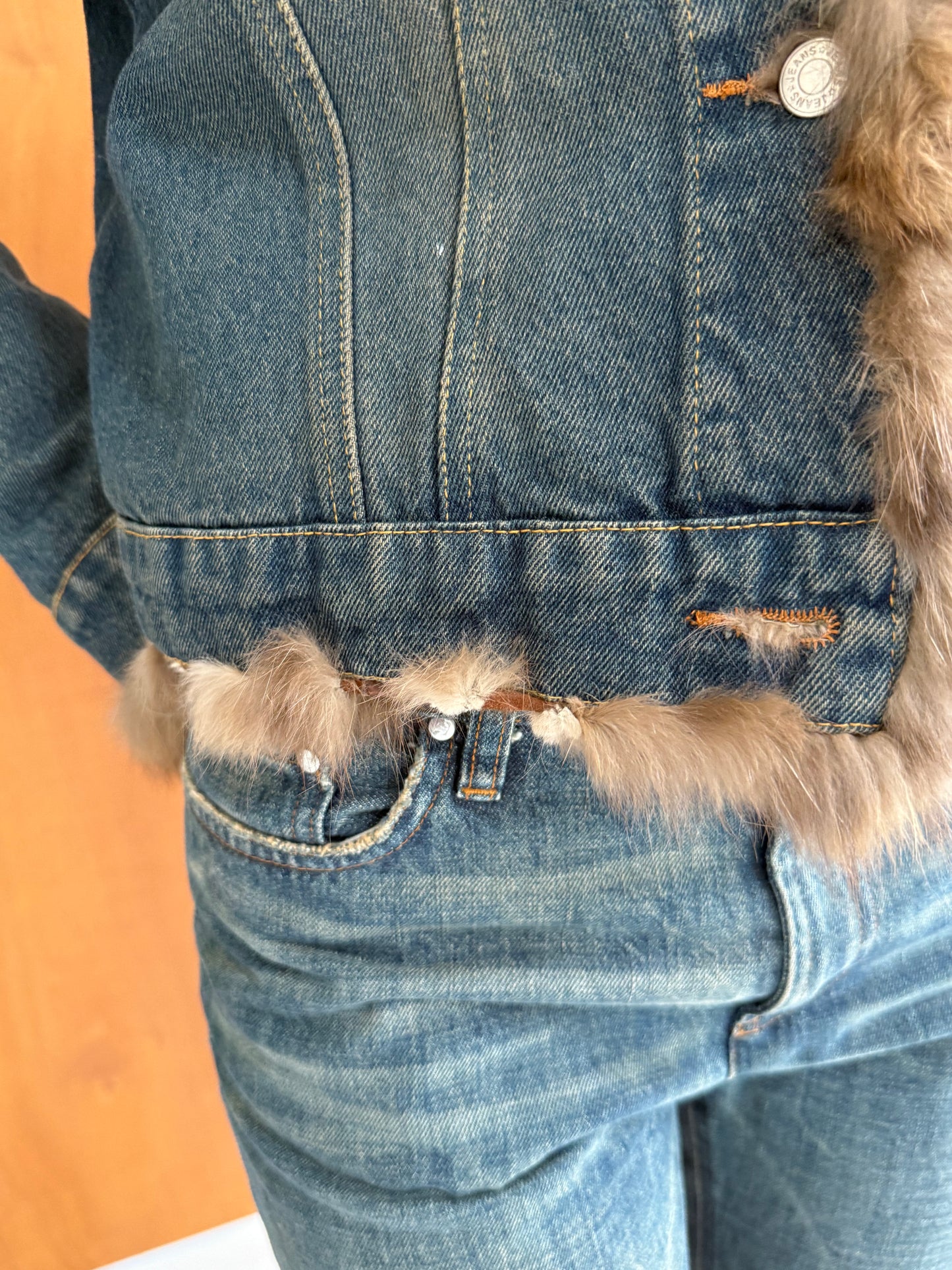 Denim & Fur Jacket
