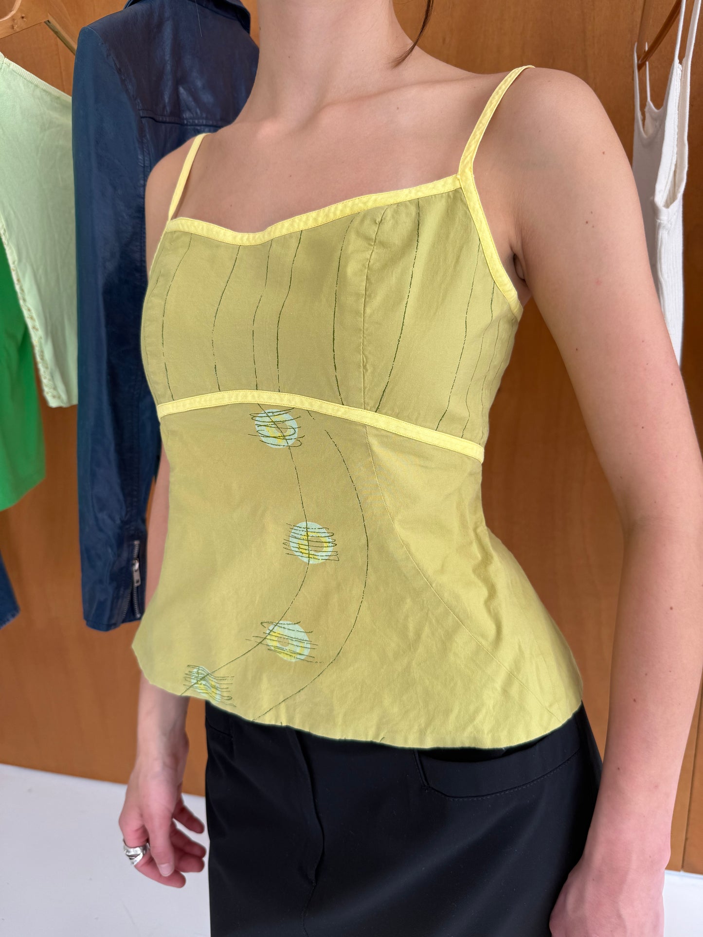 Open-back Print Top
