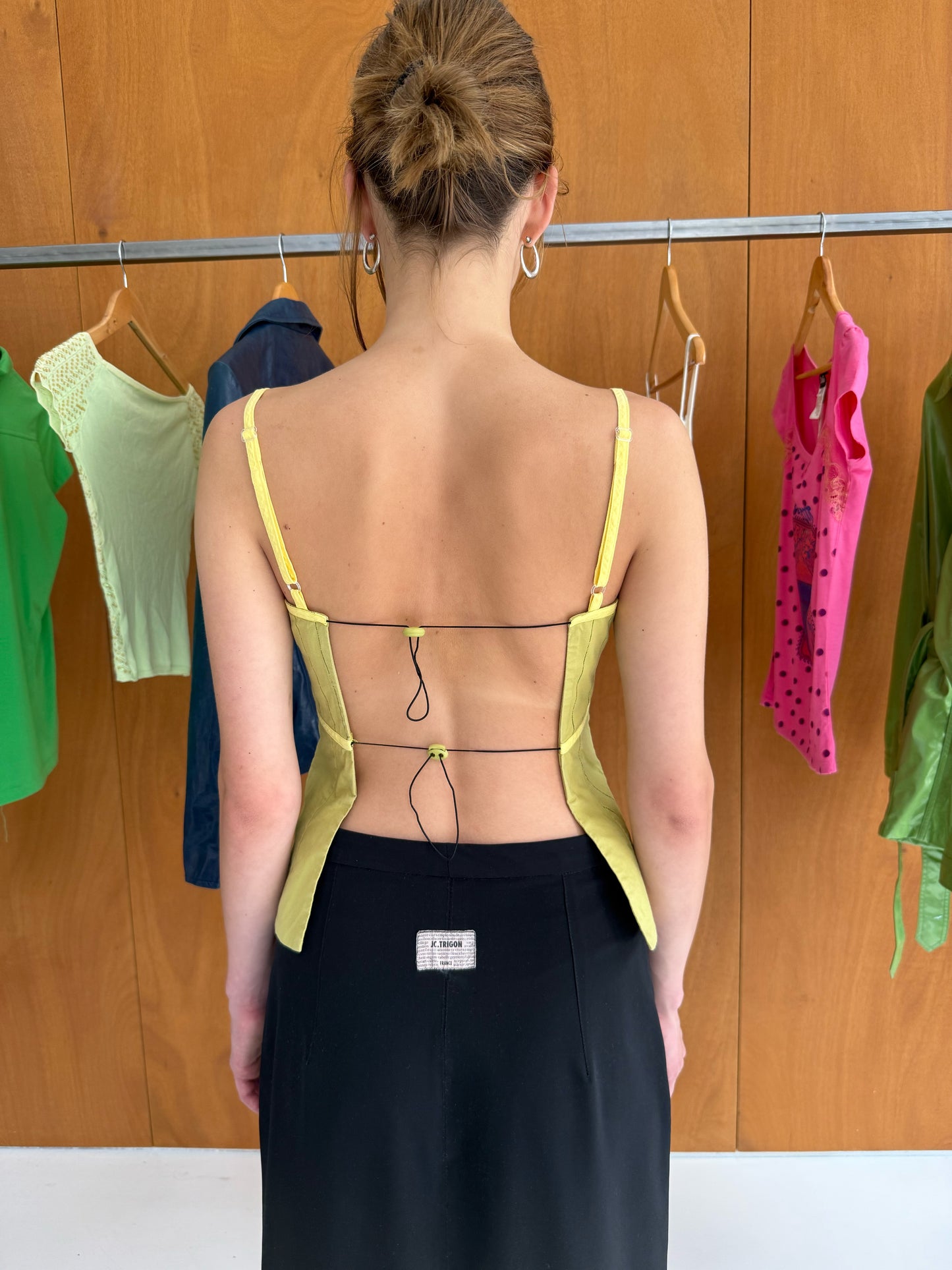 Open-back Print Top