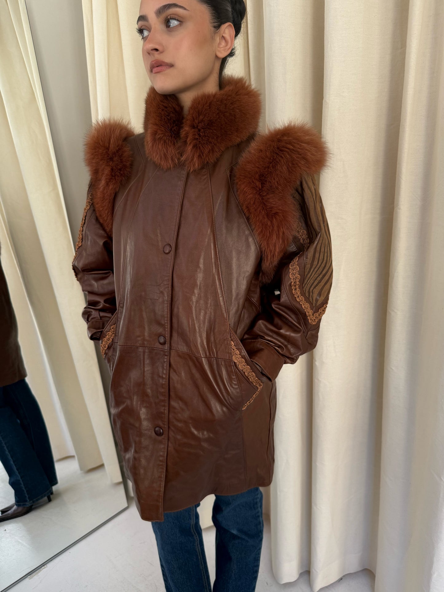 Leather & Fur Coat