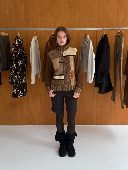 Wool Print Sweater